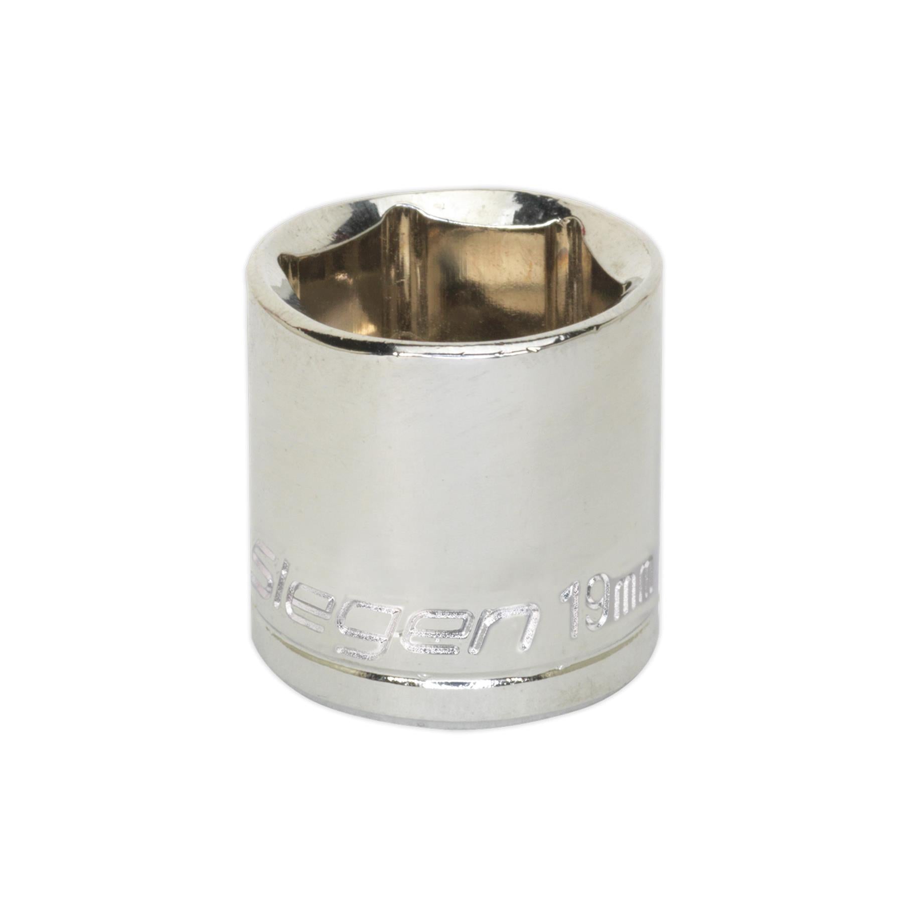 Sealey WallDrive Socket 19mm 3/8"Sq Drive