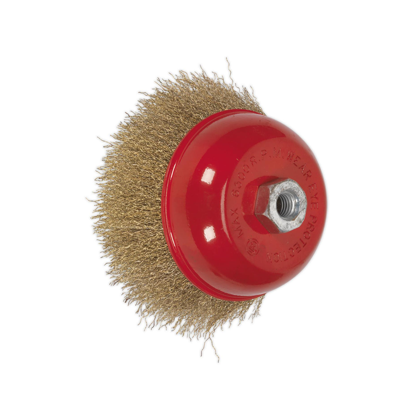 Sealey Brassed Steel Cup Brush Ø125mm M14 x 2mm