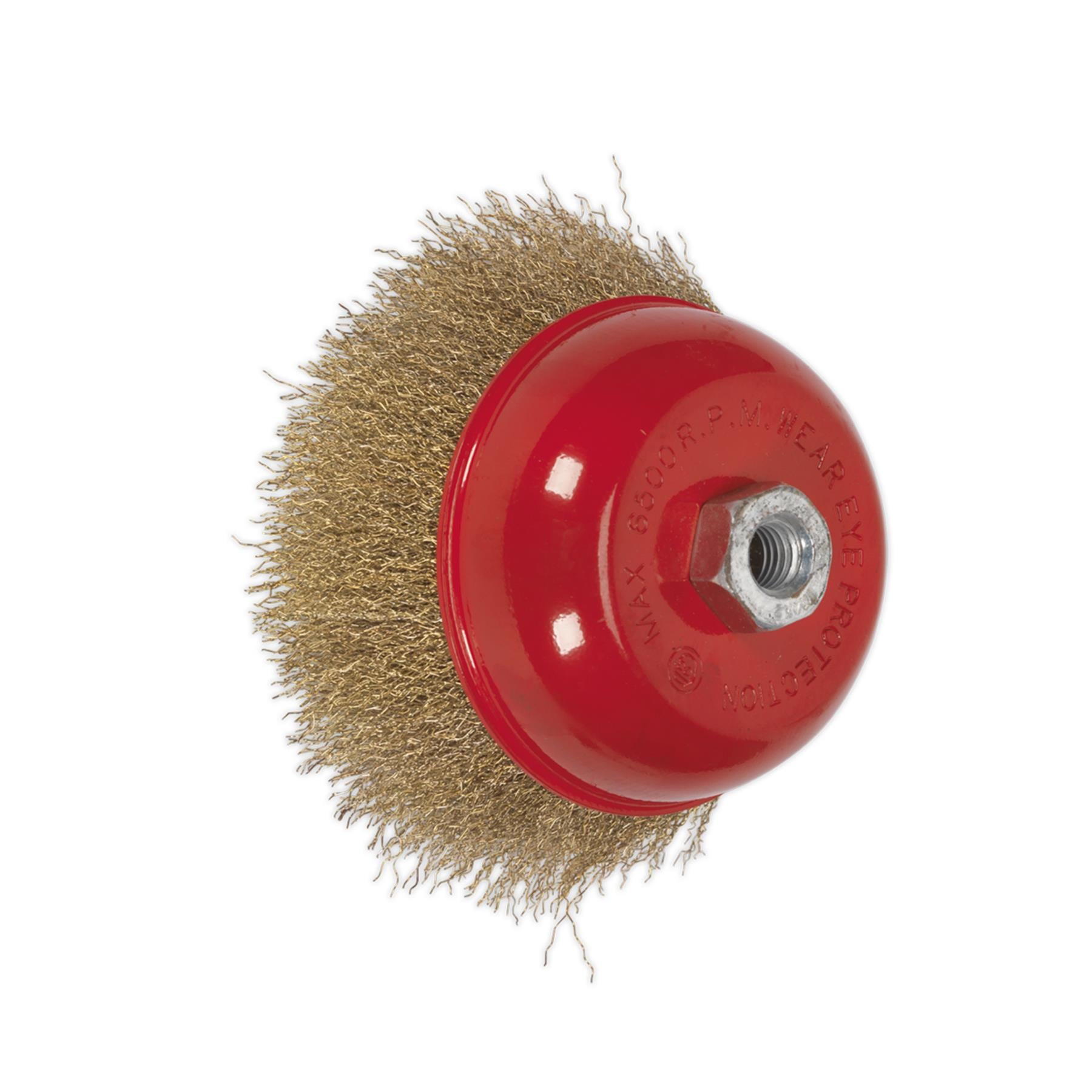 Sealey Brassed Steel Cup Brush Ø125mm M14 x 2mm