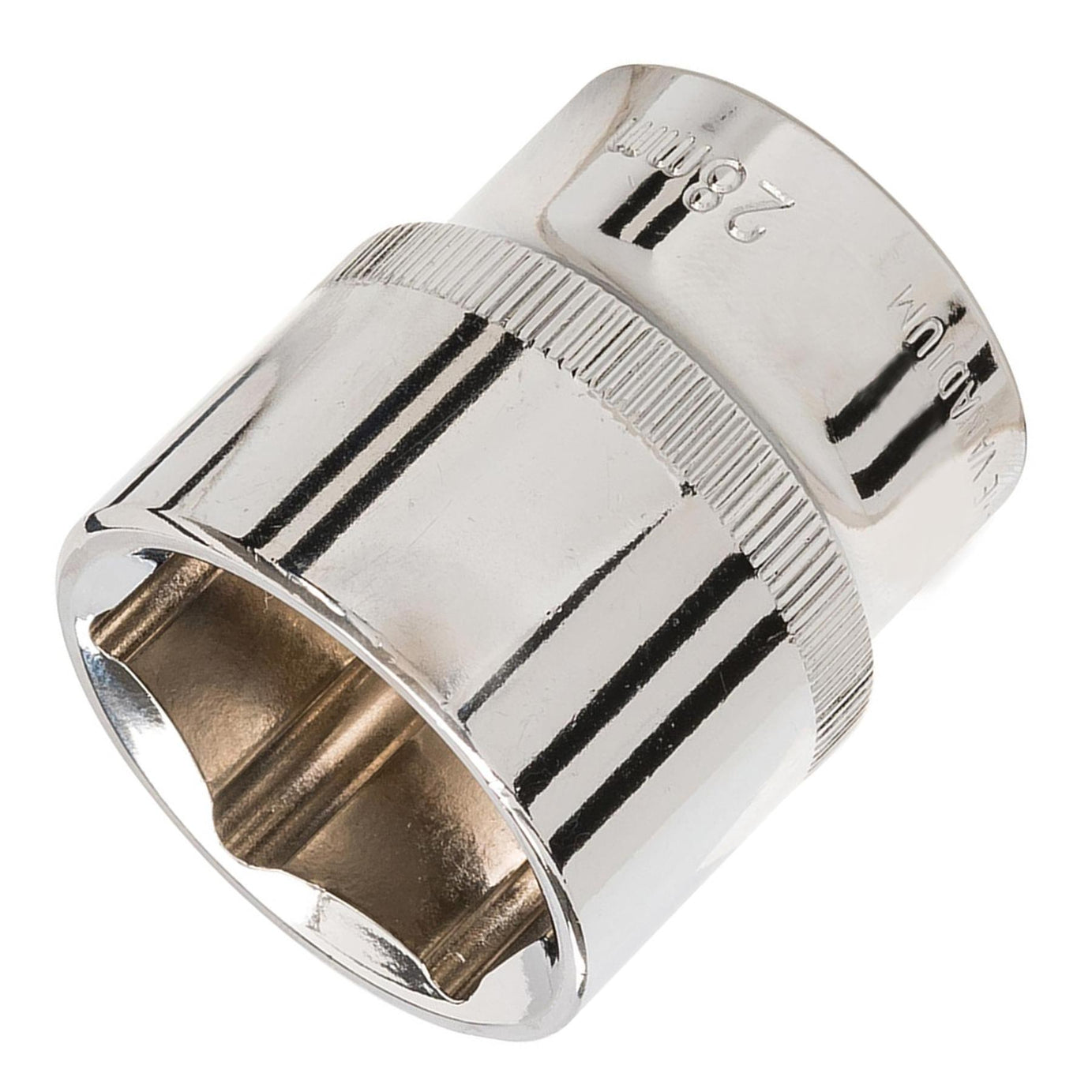 Socket 1/2" Drive Metric Hex Square 28mm Individual Hex Polished Crv Quality