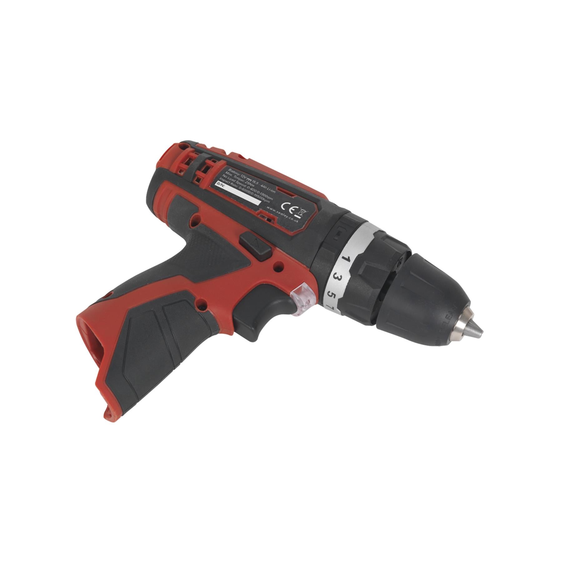 Sealey Cordless Hammer Drill/Driver Ø10mm 12V Lithium-ion - Body Only