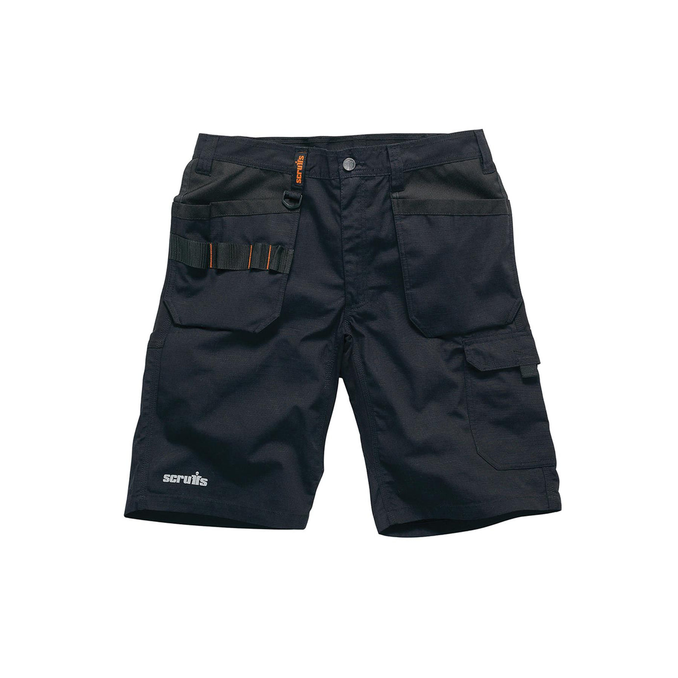 Scruffs Flex Holster Shorts Cargo Combat Pockets Hard Wearing Black 38 Waist