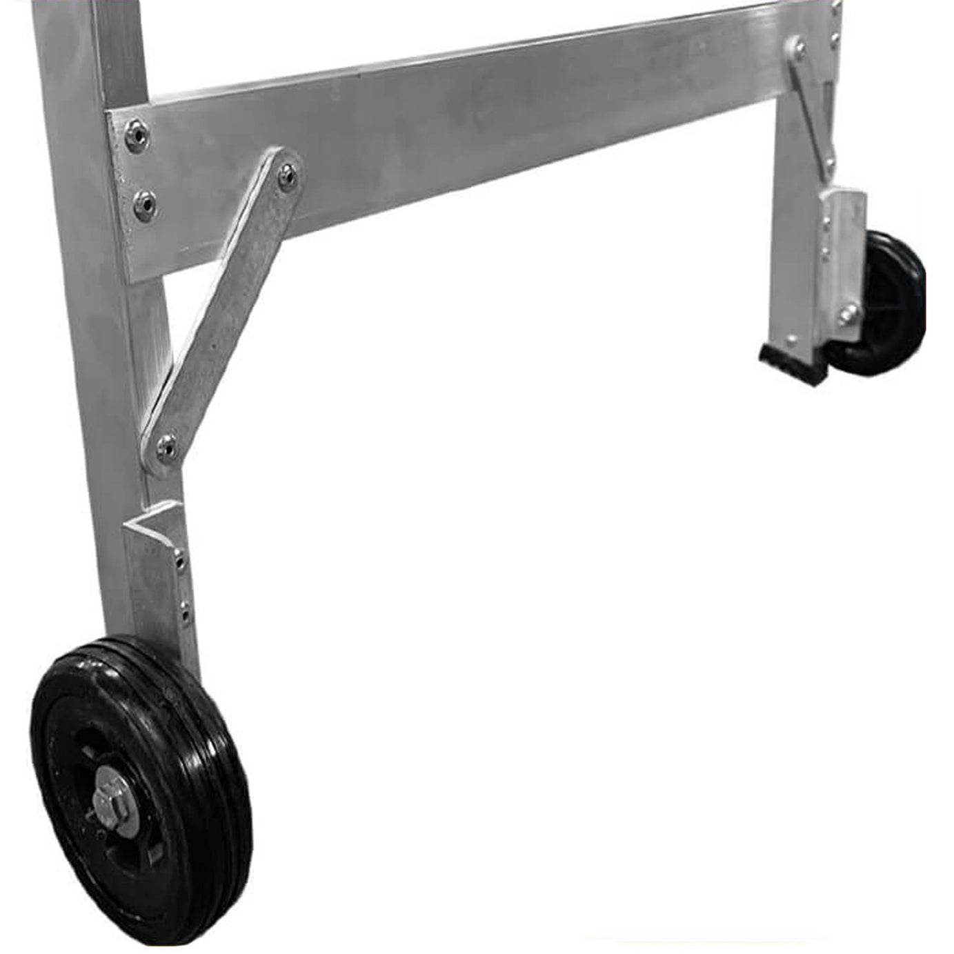 Dapetz PRo 8 Tread Aluminium Wide Platform Step Ladder 3.33m, With Handrail