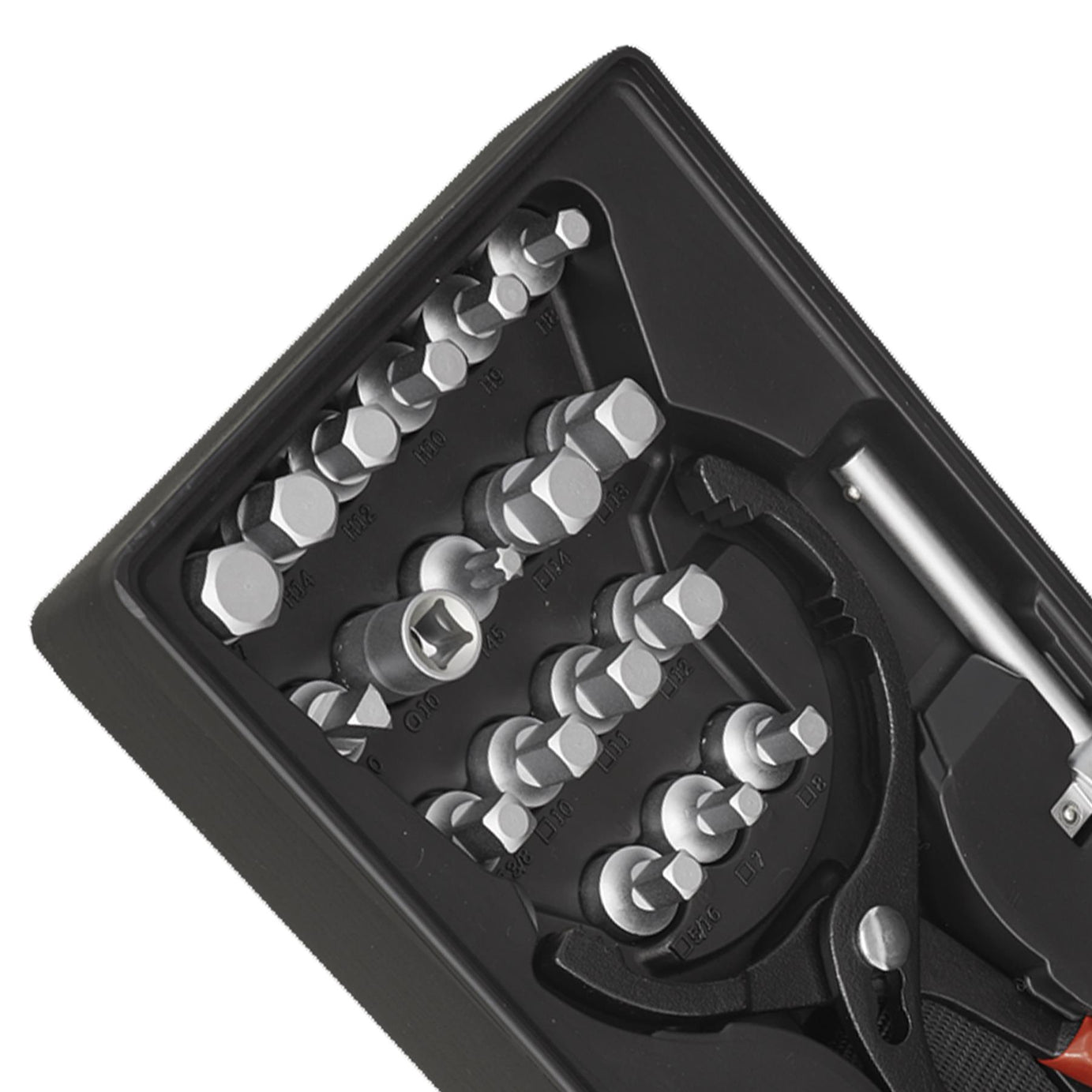 Sealey Tool Tray with Oil Filter Wrench, Pliers & Drain Plug Set 21pc