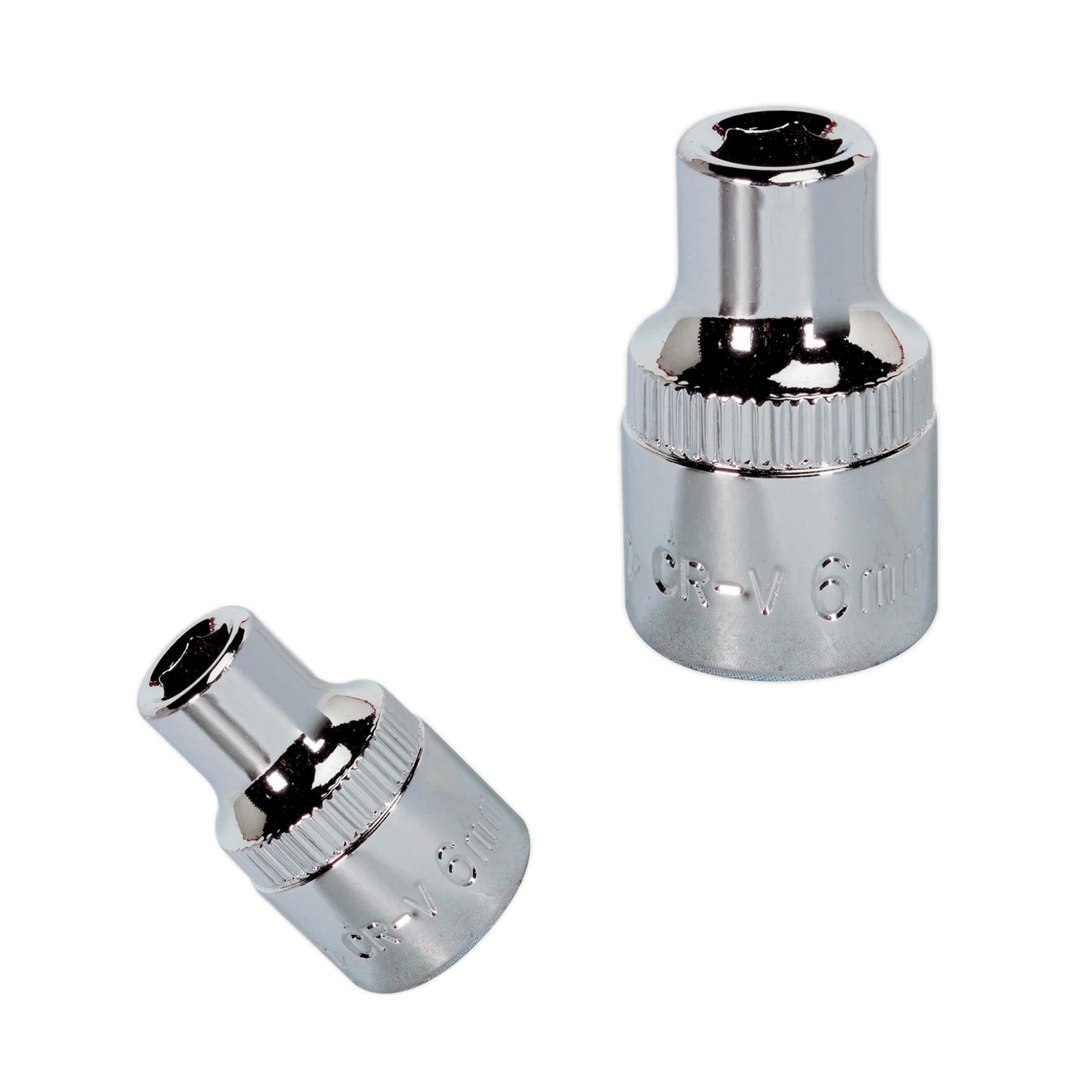 Sealey WallDrive Socket 6mm 3/8"Sq Drive Fully Polished
