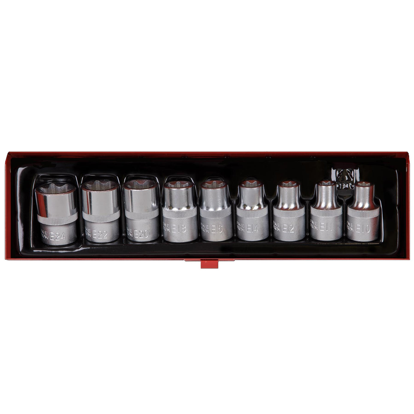 Sealey TRX-Star* Female Socket Set 9pc 1/2"Sq Drive E10-E24