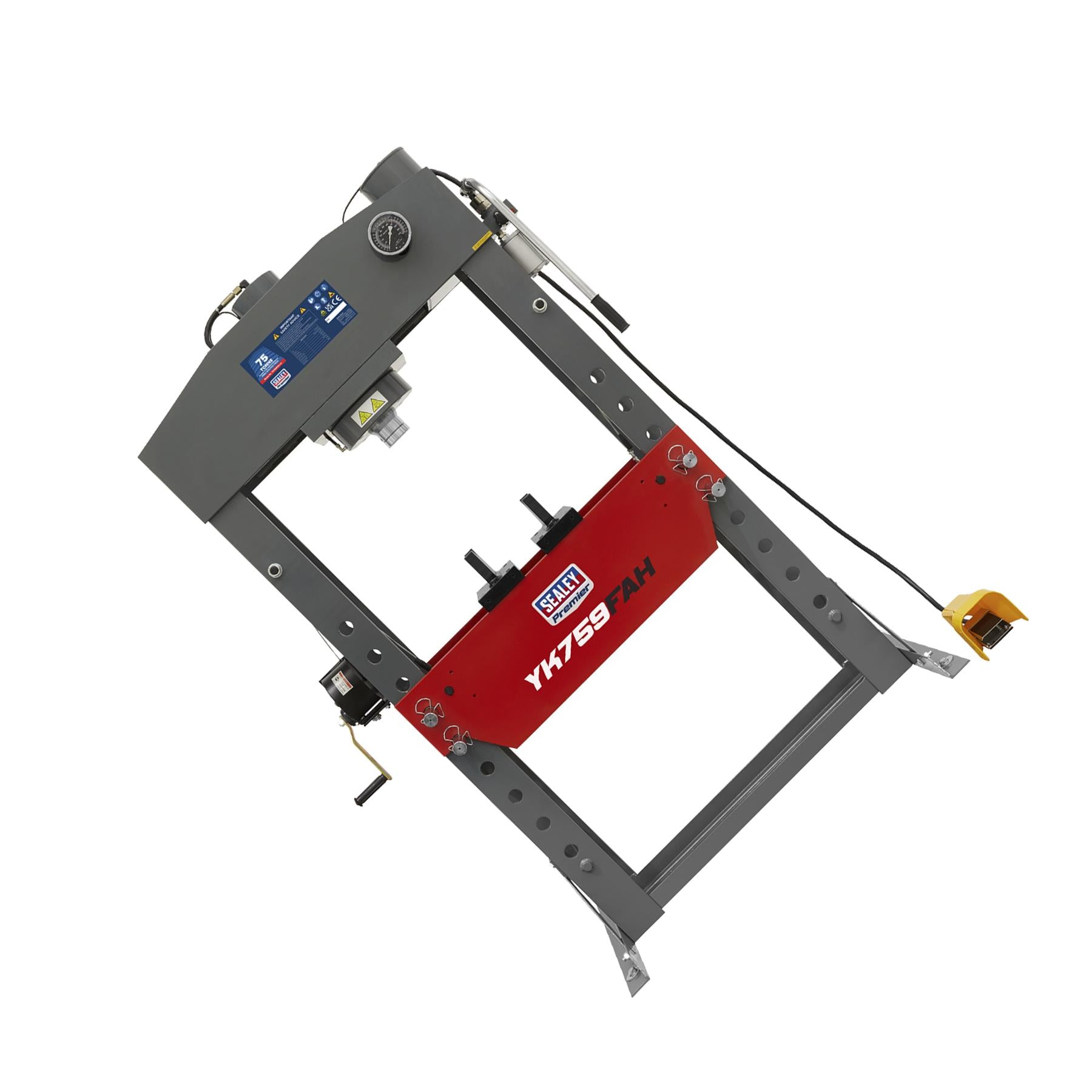 Sealey Air/Hydraulic Press 75tonne Floor Type with Foot Pedal