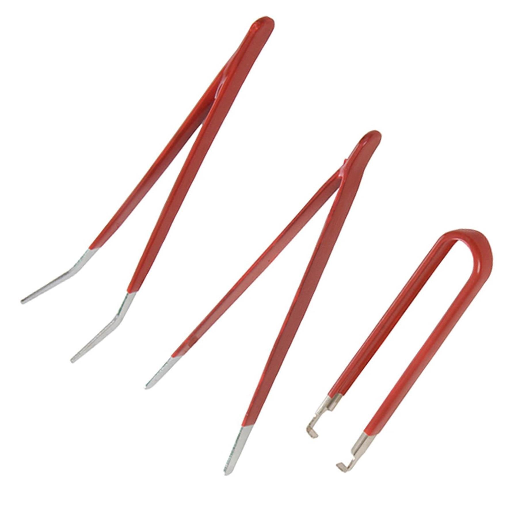 7Pc Tweezer Set For Precise Electronics Modelling Jewellery Beading Wire Work