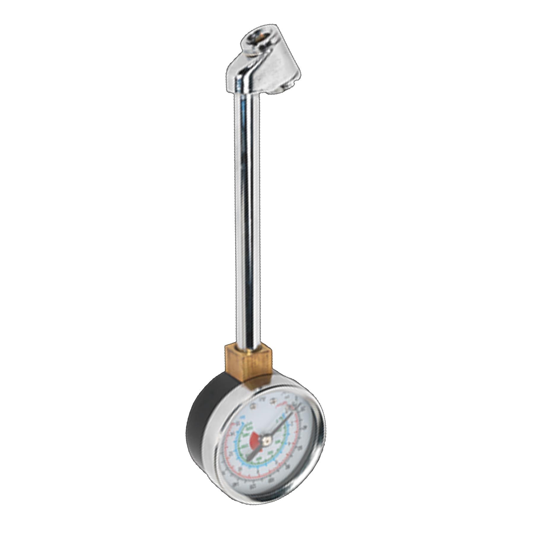 Sealey Twin Connector Tyre Pressure Gauge 0-220psi