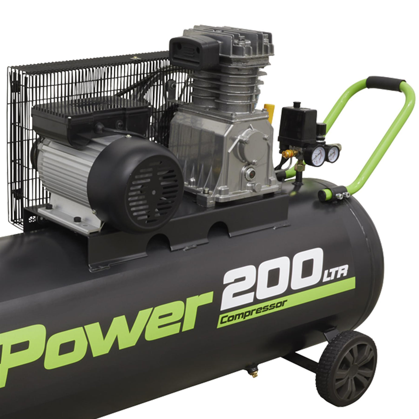 Sealey Compressor 200L Belt Drive 3hp With Aluminium Cylinders