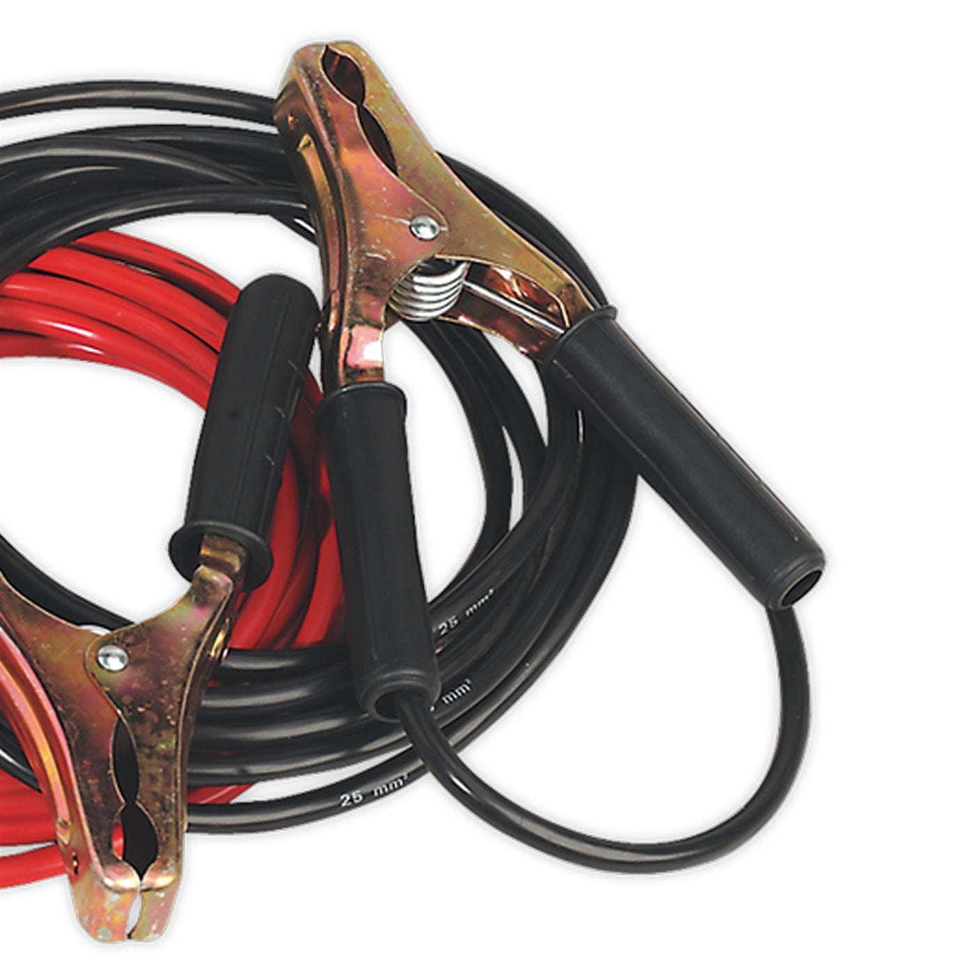 Sealey Booster Cables Heavy-Duty Clamps - 25mm x 5m Copper 600A