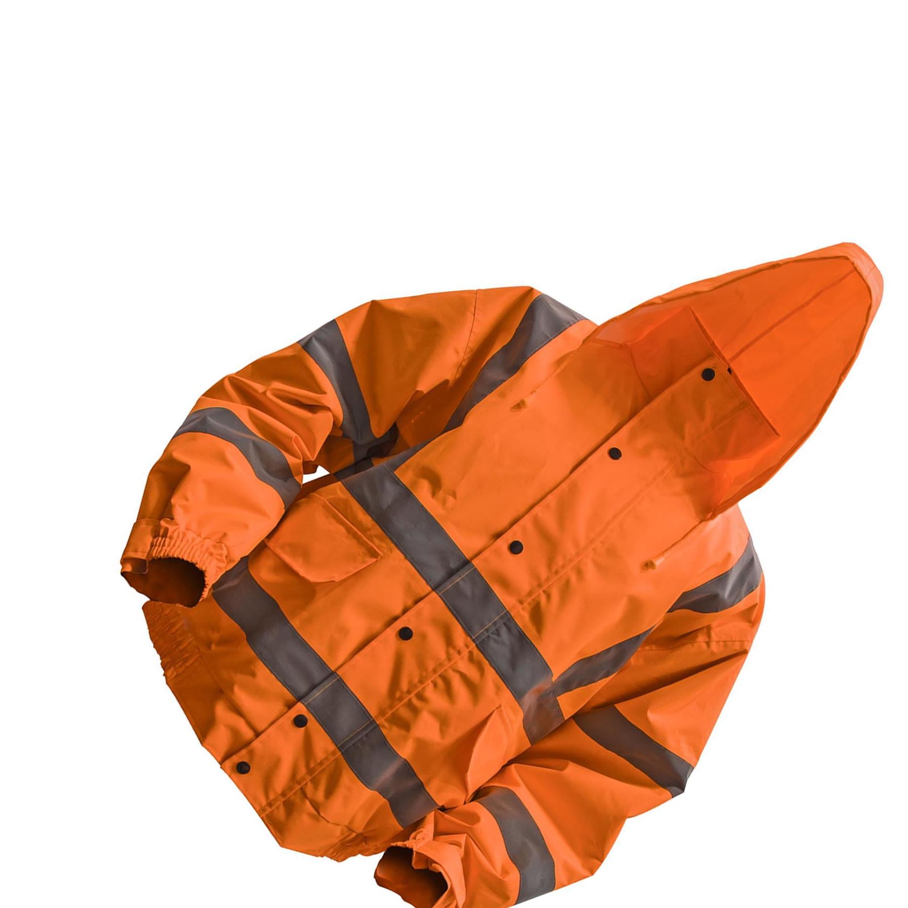 Sealey Hi-Vis Orange Jacket with Quilted Lining & Elastic Waist XXL