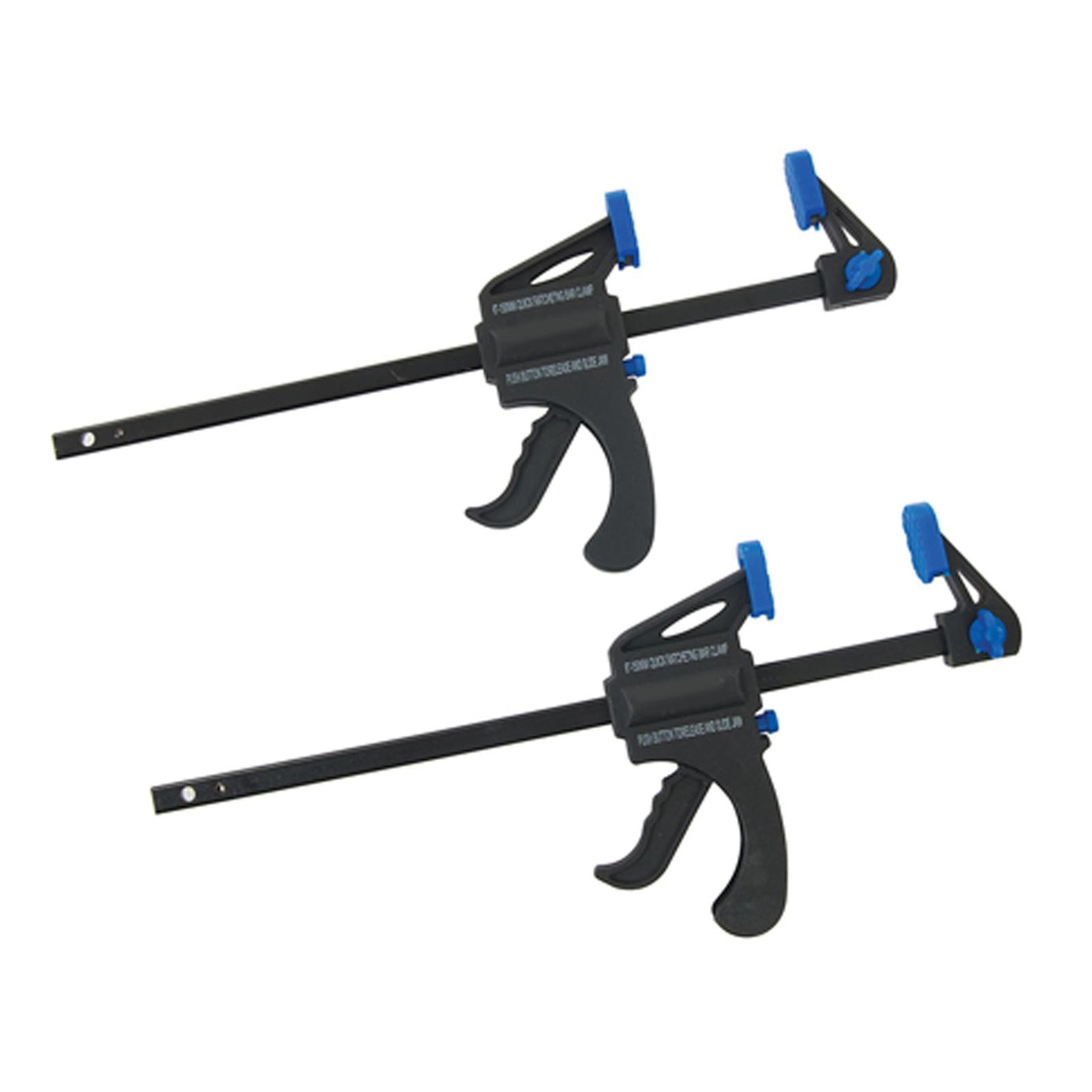 150mm 6" Mini Quick Rapid Light Weight Ratchet Bar Clamps 2pk Woodwork