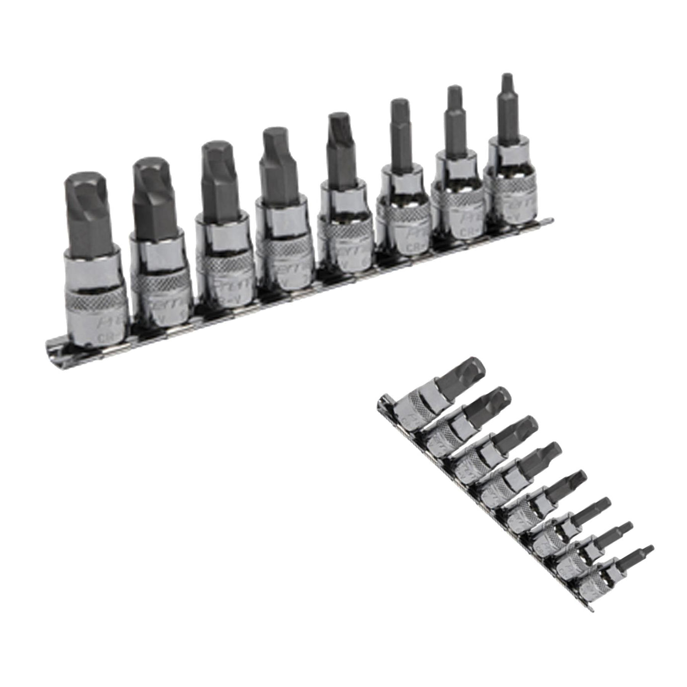 Sealey Hex Socket Bit Set Lock-On 8pc 3/8"Sq Drive Metric