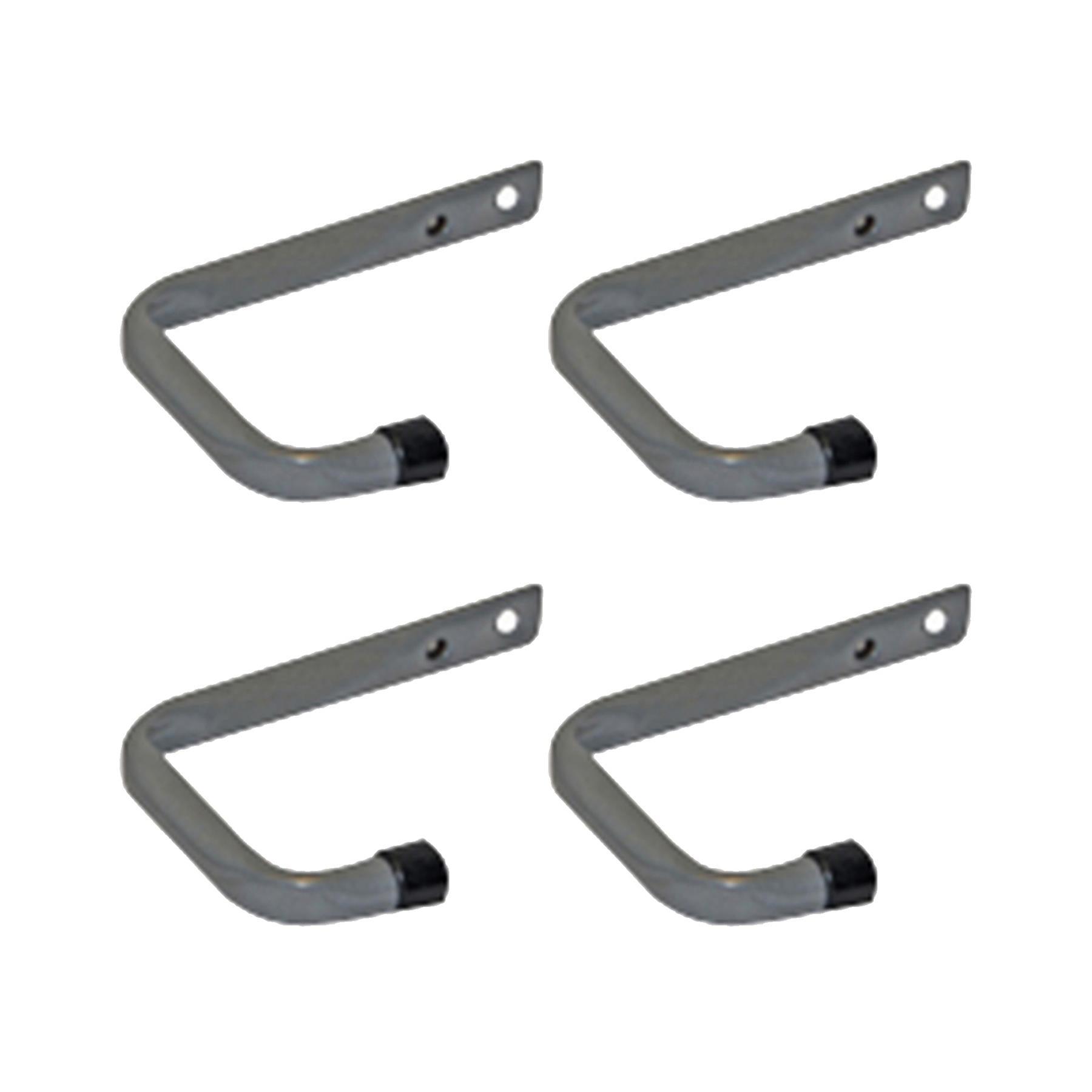 4 x Wall Mounted Jumbo Storage Hooks Shed Garage Hanging Ladder Tools 80mm