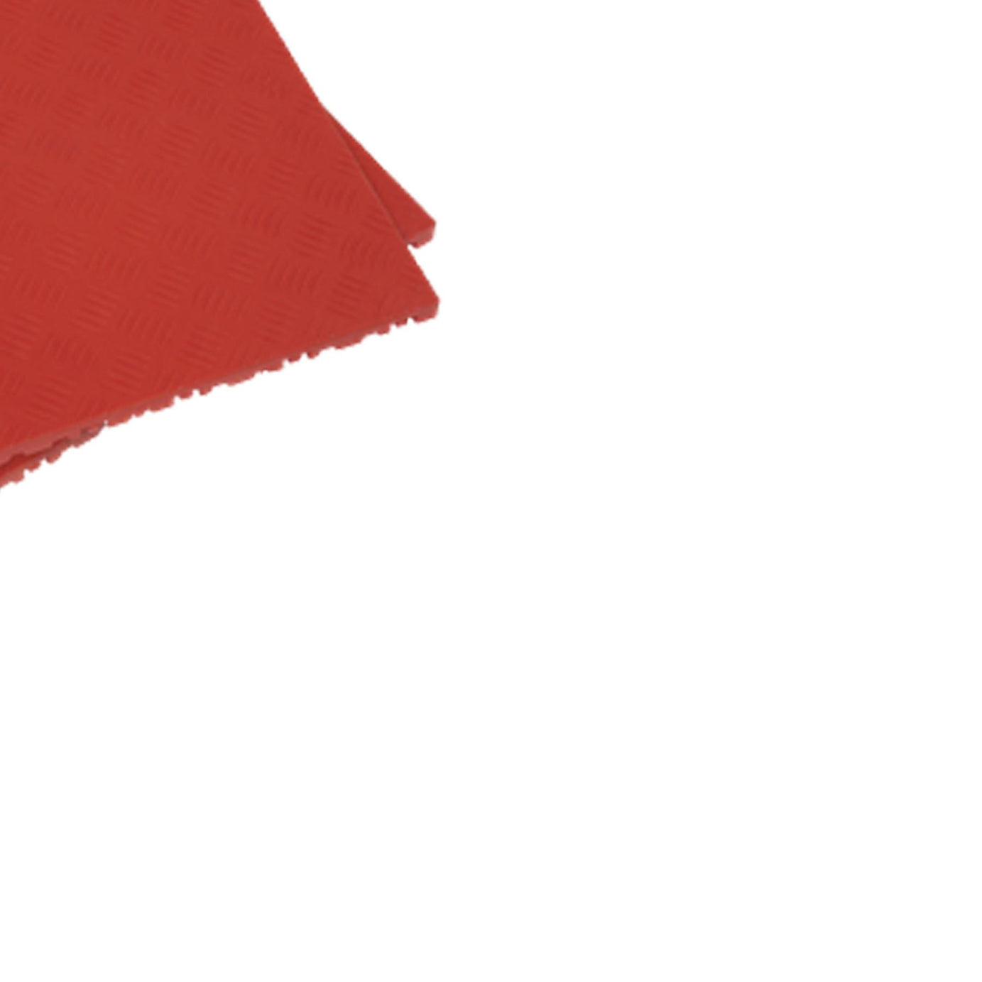 Sealey Polypropylene Floor Tile-Red Treadplate 400x400mm Pack of 9