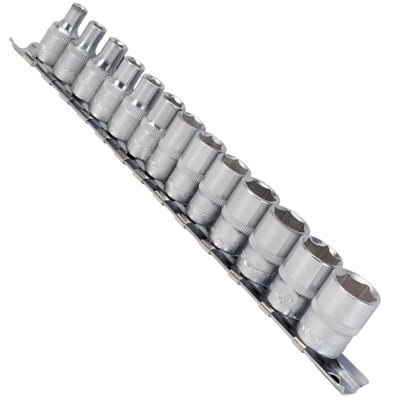 Sealey Socket Set 13pc 1/4"Sq Drive 6pt WallDrive - Metric