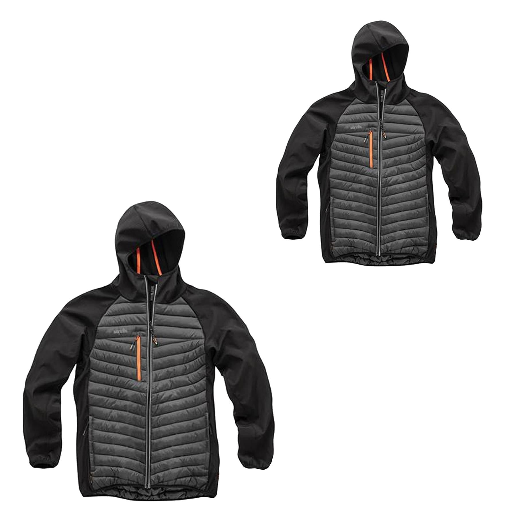Scruffs Trade Thermo Jacket New 4 Way Flex Winter Coat- XX-Large , Black