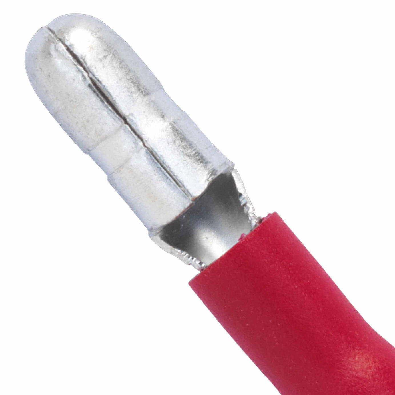 Bullet Terminal 4mm Male Red Pack of 100. RT11 Sealey