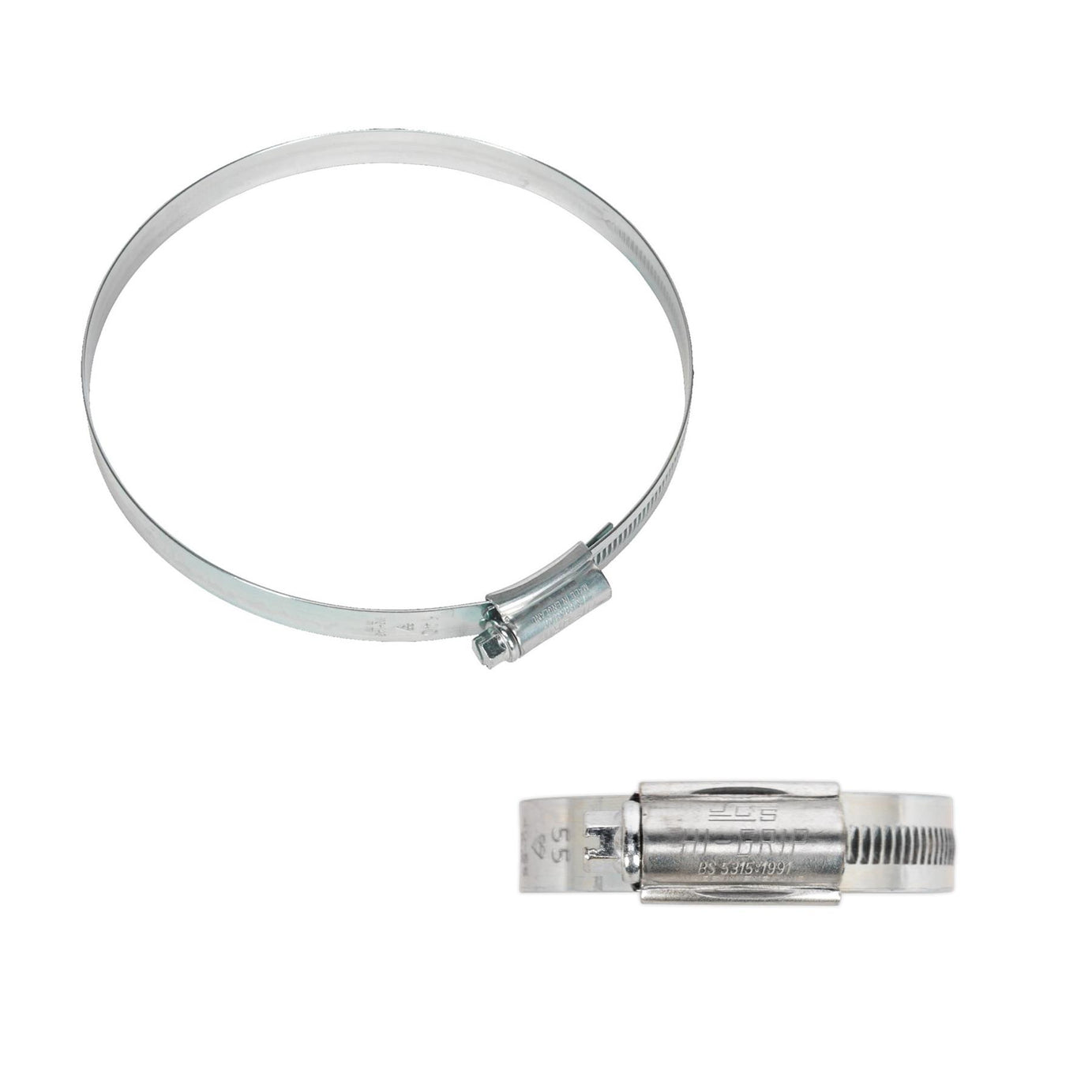 Sealey HI-GRIP Hose Clip Zinc Plated �110-140mm Pack of 10