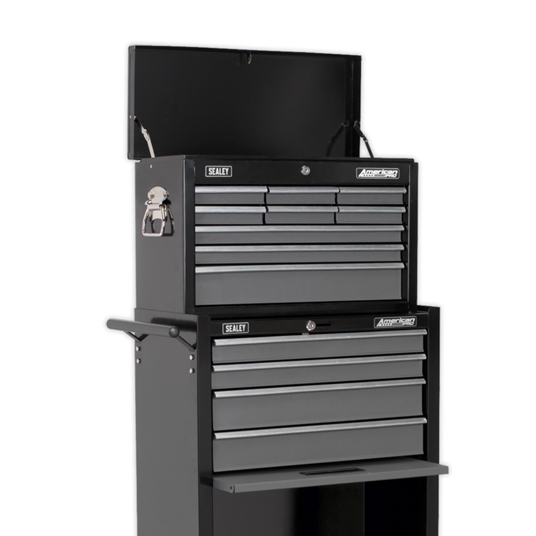 Sealey Topchest & Rollcab Combo 13 Drawer - Black/Grey