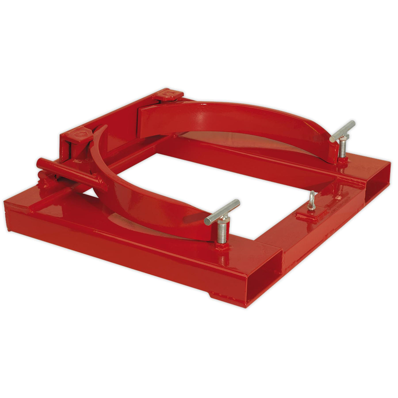 Sealey Forklift Drum Clamp Single 205L Heavy-duty steel construction.