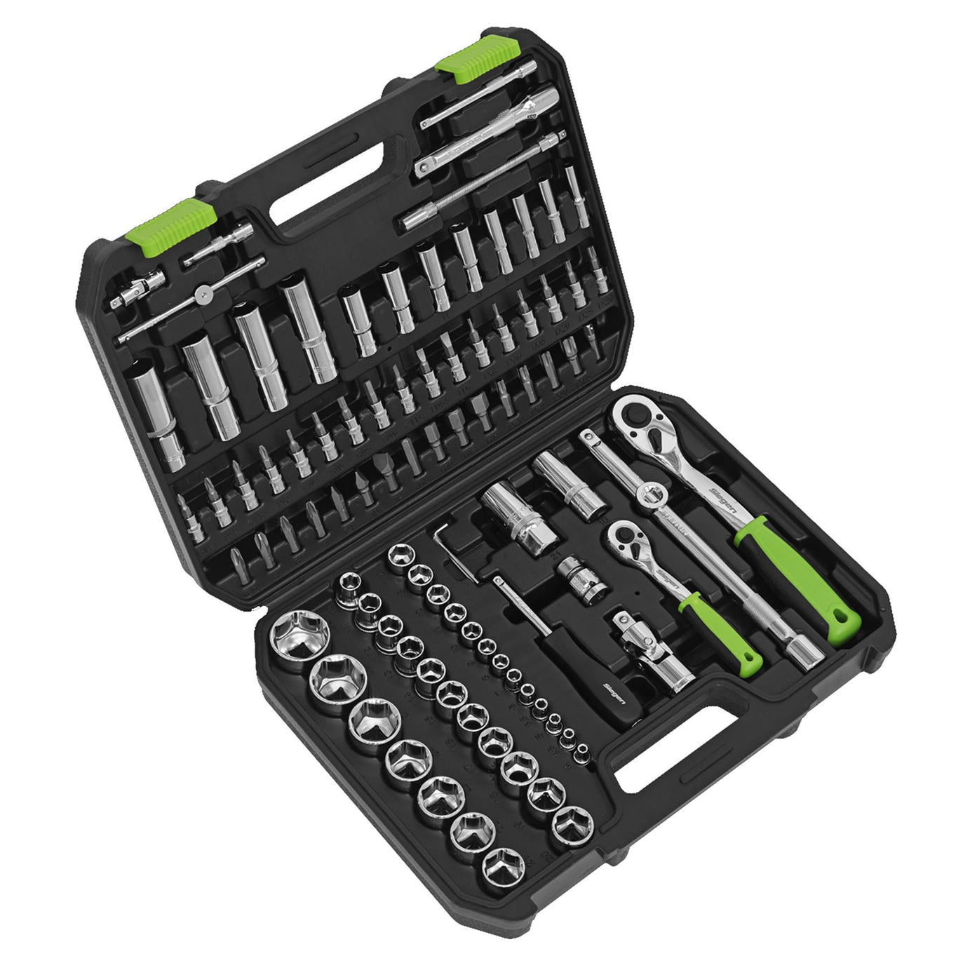 Sealey Socket Set 94pc 1/4" & 1/2"Sq Drive WallDrive Metric