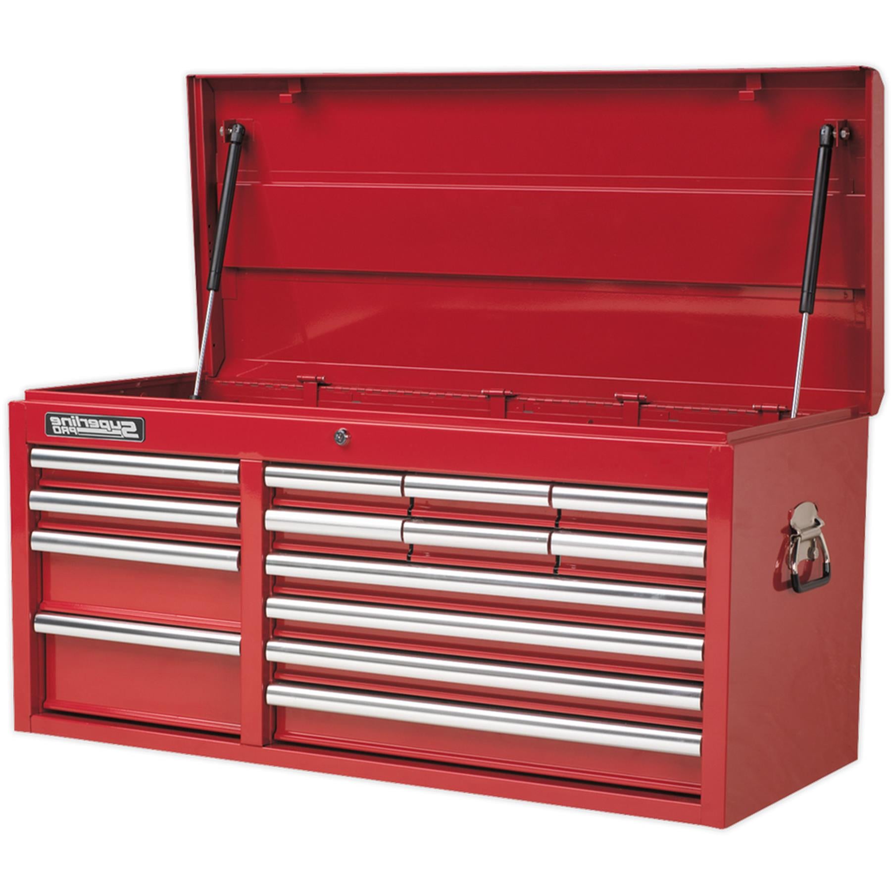 Sealey Topchest 14 Drawer with Ball Bearing Slides Heavy-Duty - Red