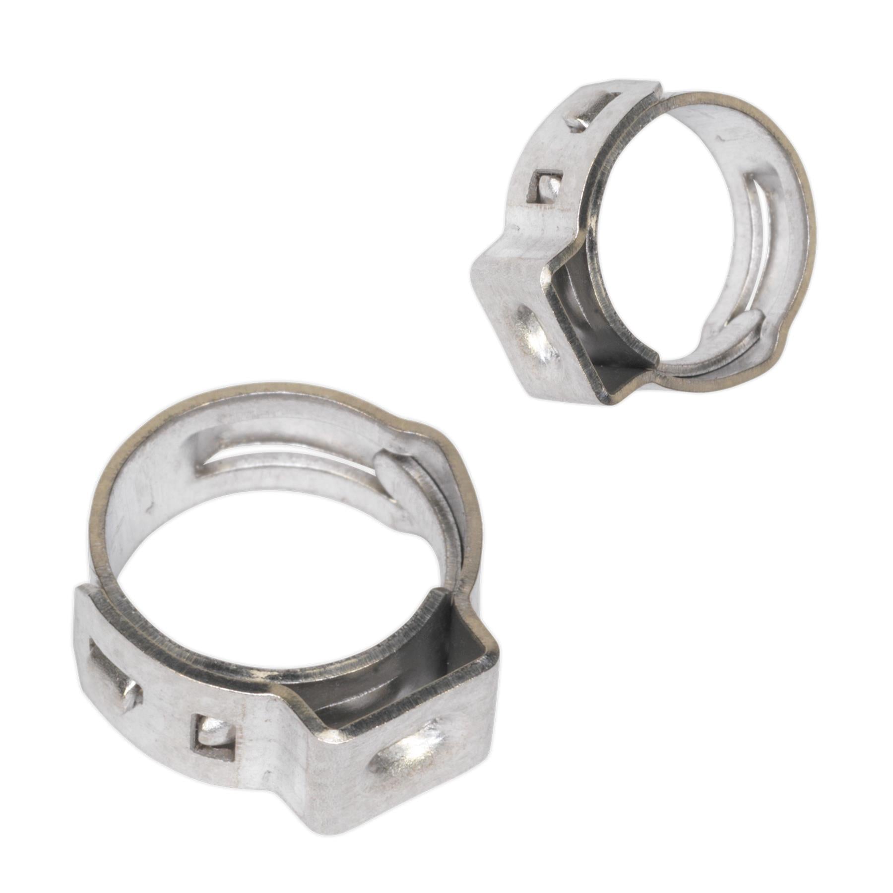 Sealey O-Clip Single Ear Ø8.5-10mm  Stainless Steel Pack of 25