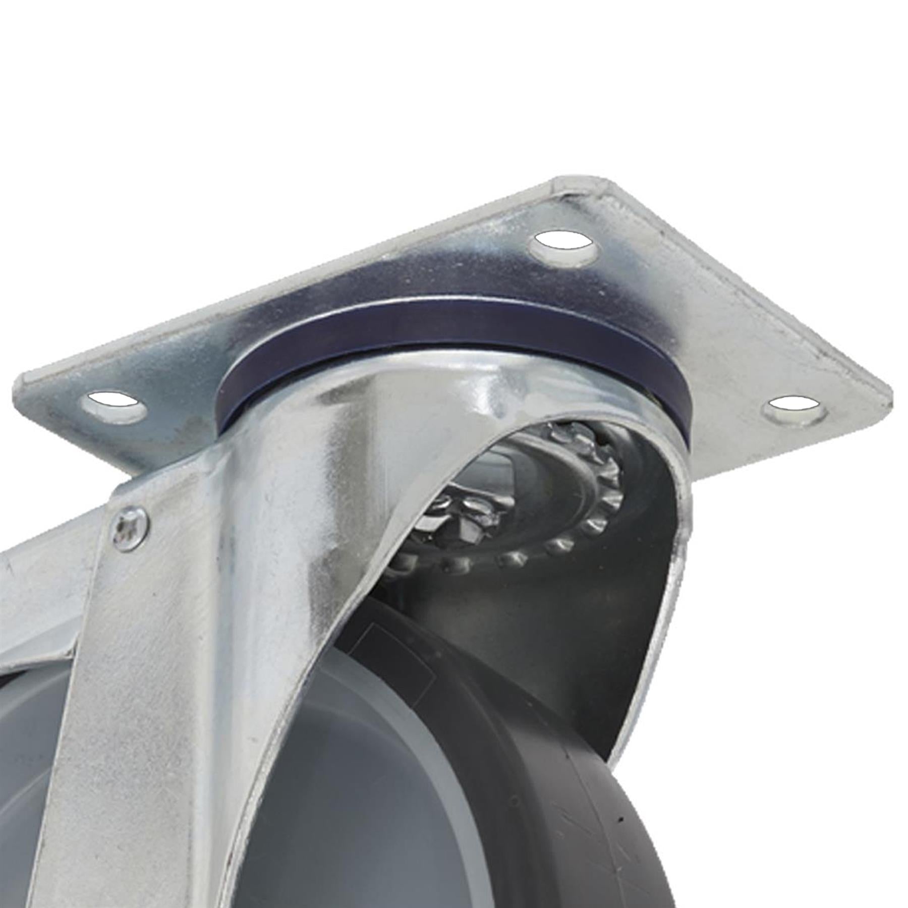 Sealey Medium-Duty Therm Swivel Castor Wheel with Total Lock 100mm