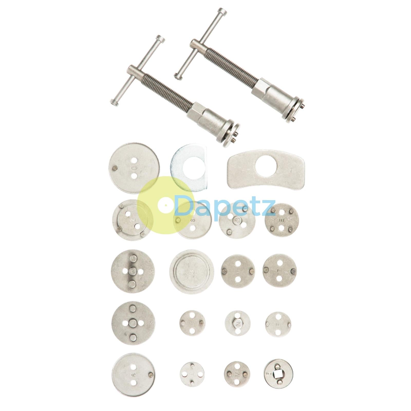 BlueSpot 21Pce Universal Brake Caliper Piston Rewind Repair Kit Wind Back Tool Set