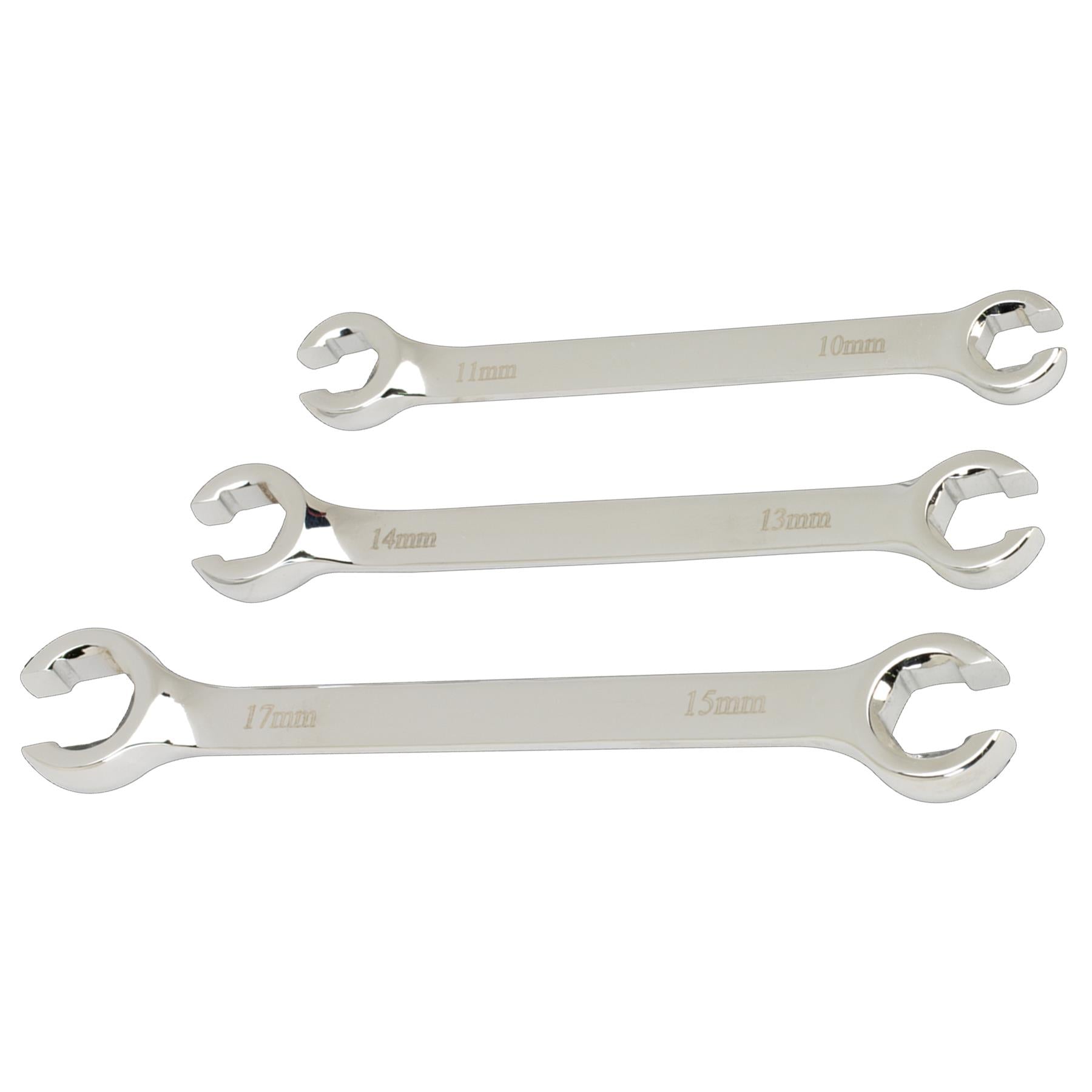 Sealey Flare Nut Spanner Set 3pc Metric