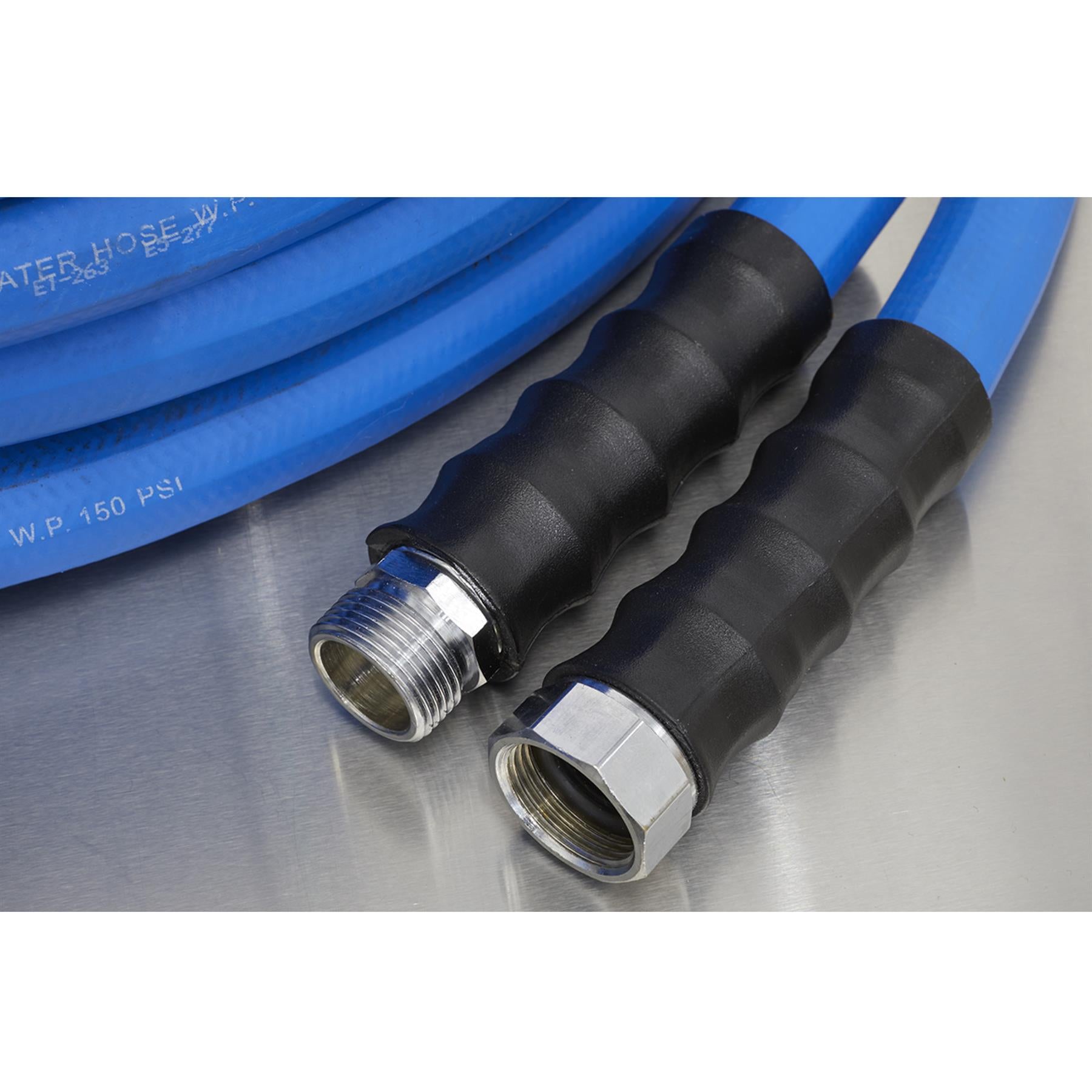 Sealey Hot & Cold Rubber Water Hose Hex �19mm 15m Heavy-Duty