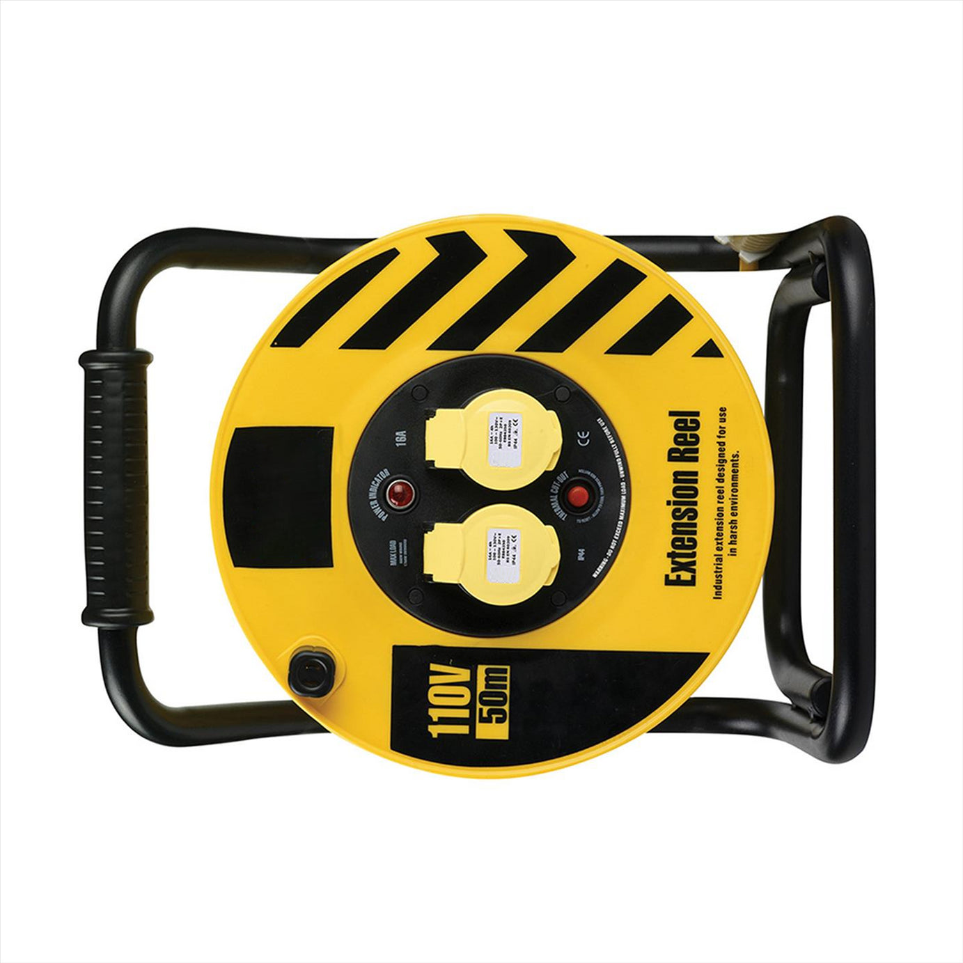 Defender Heavy Duty Cable Reel 2.5mm2 2-Way 16A 50m 110V