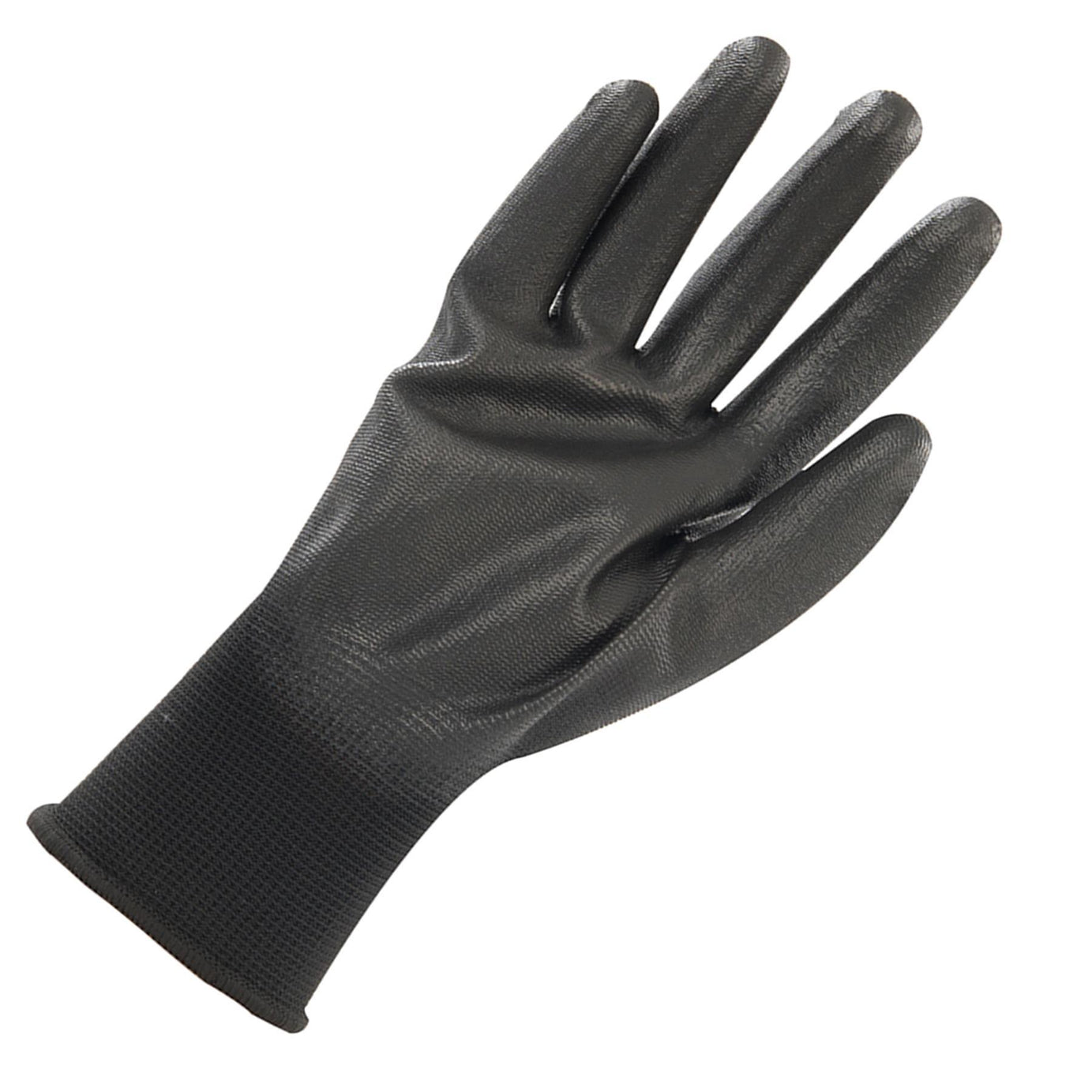 PU Palm Coated Work Wear Gardening Black Safety Gloves L 10