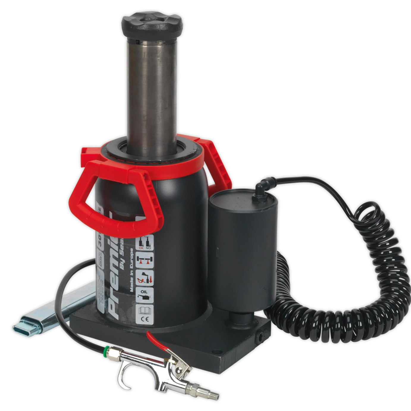 Sealey Bottle Jack 30tonne Manual/Air Hydraulic