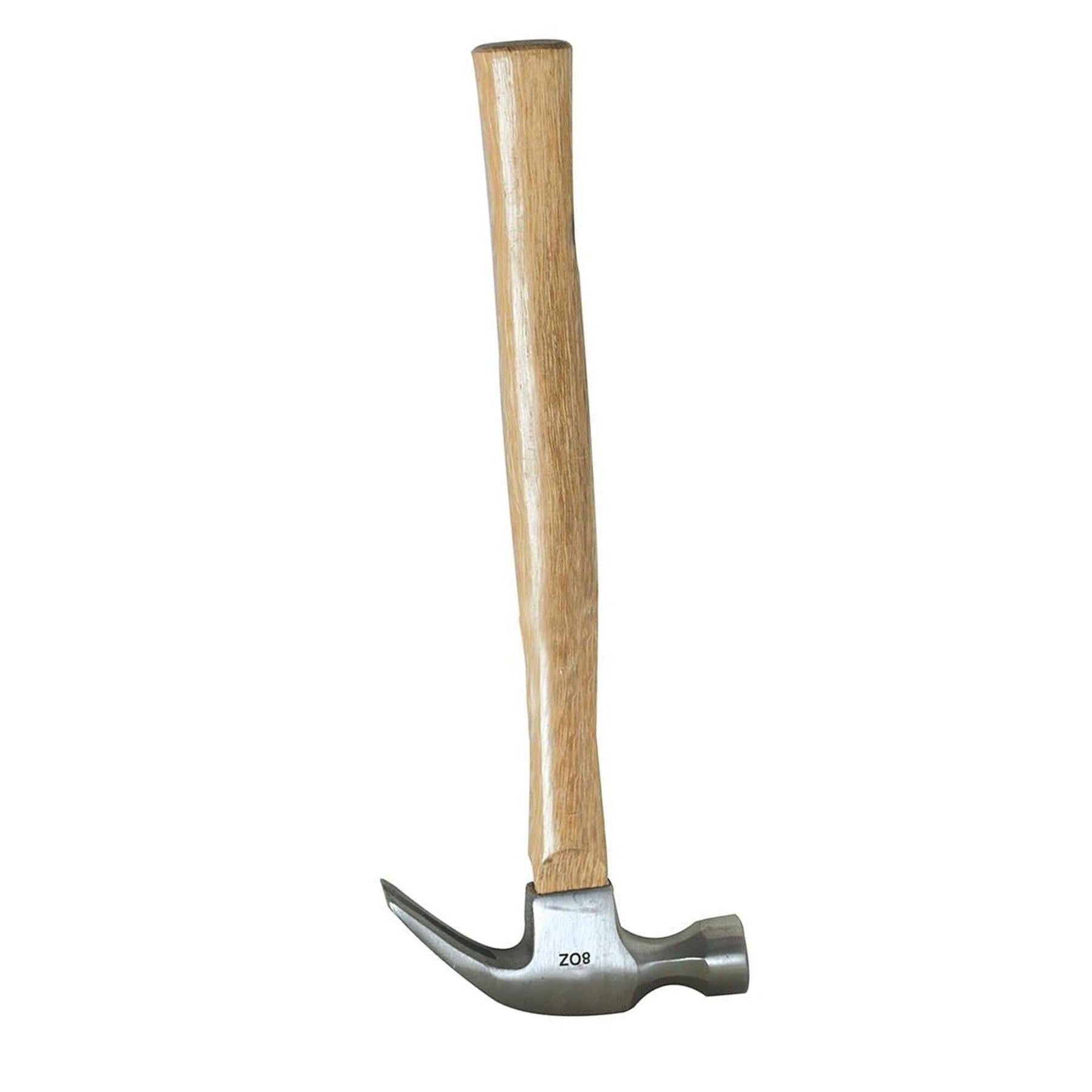 Hardwood Claw Hammer - 8Oz (227G) Strong Forged Steel Nail Pulling DIY