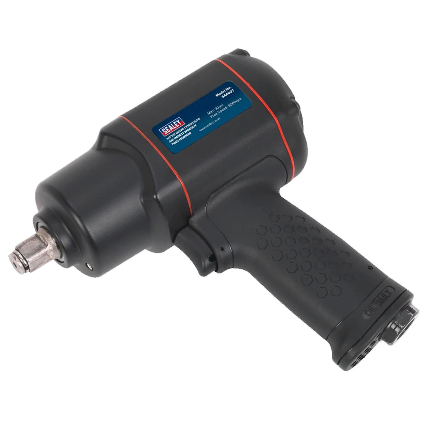 Sealey Air Impact Wrench 1/2"Sq Drive Twin Hammer