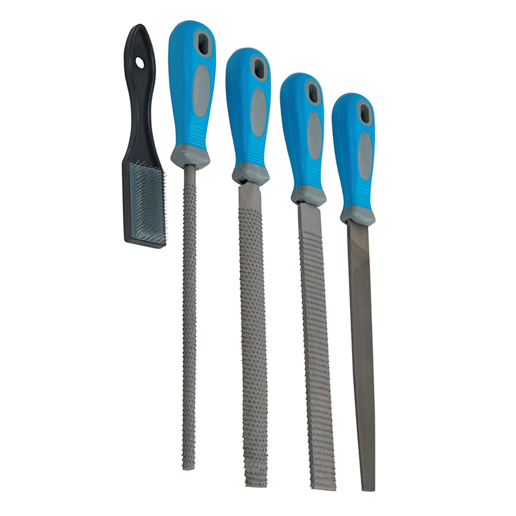 Metal File & Rasp Set 9Pce Mechanical Engineering Tools Coarse & Fine Shaping 8"