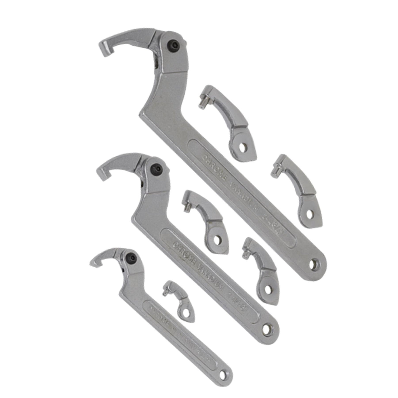 Sealey Adjustable C-Spanner - Hook & Pin Wrench Set 11pc
