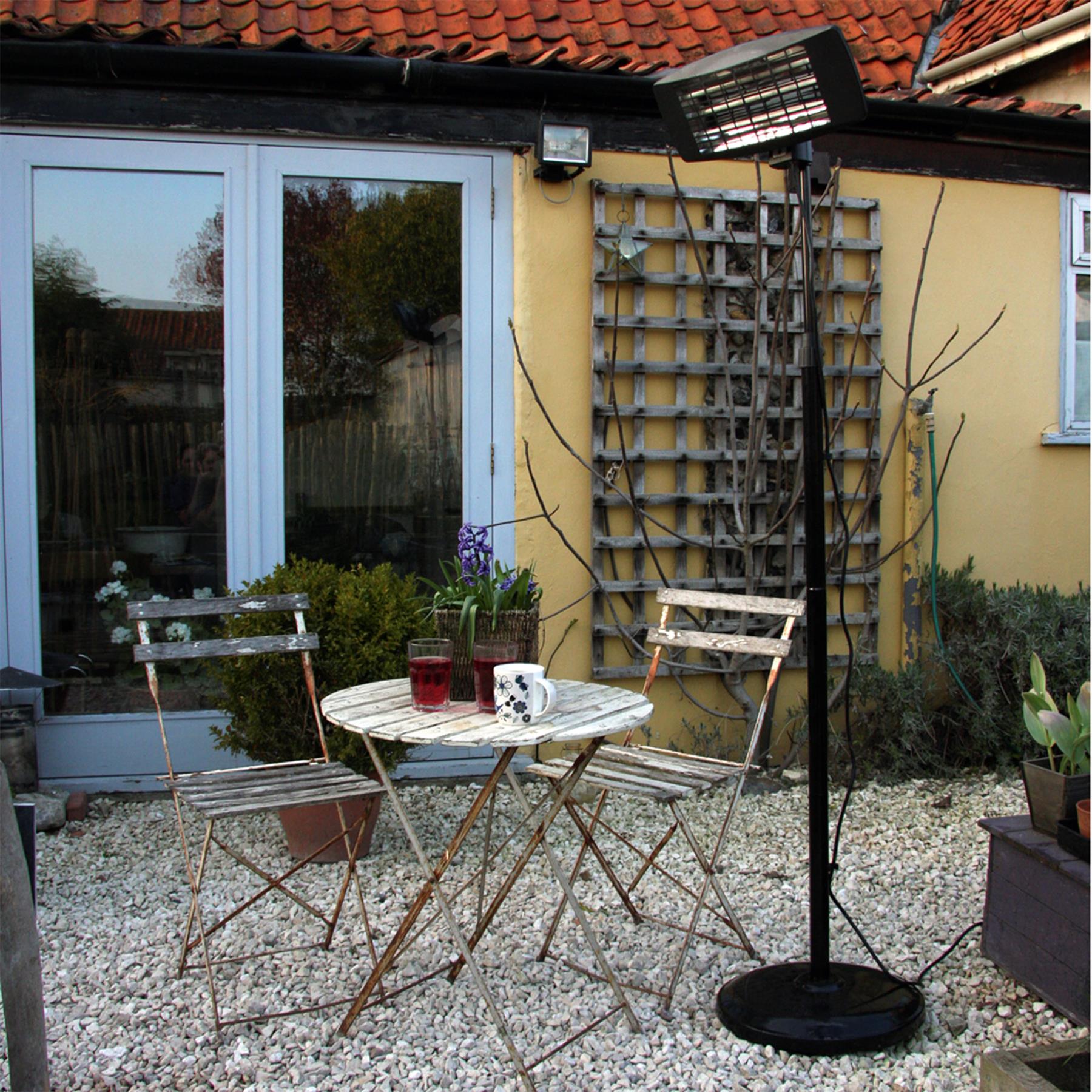 Sealey Infrared Quartz Patio Heater 2000W Telescopic Floor Stand