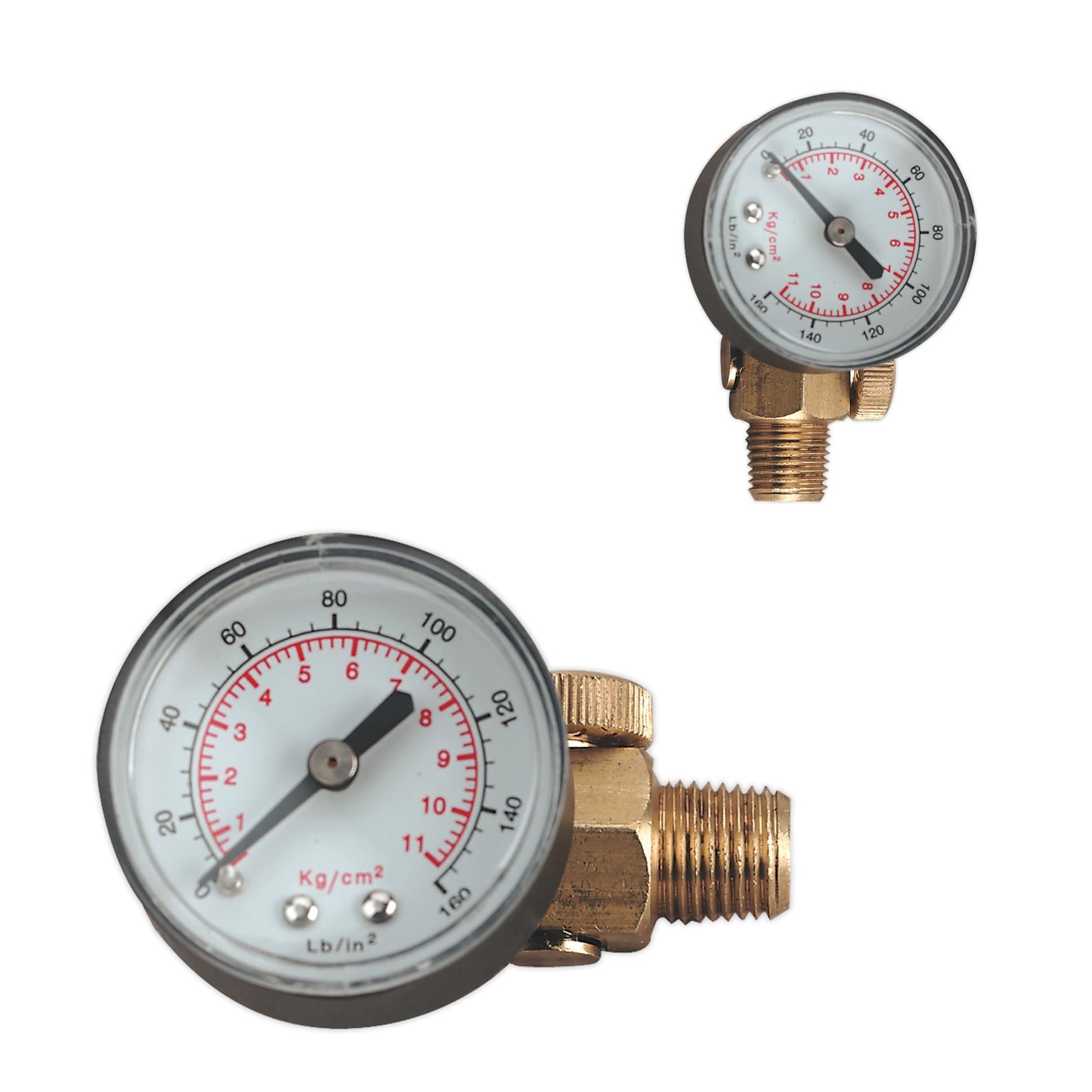 Sealey On-Gun Regulator with Gauge