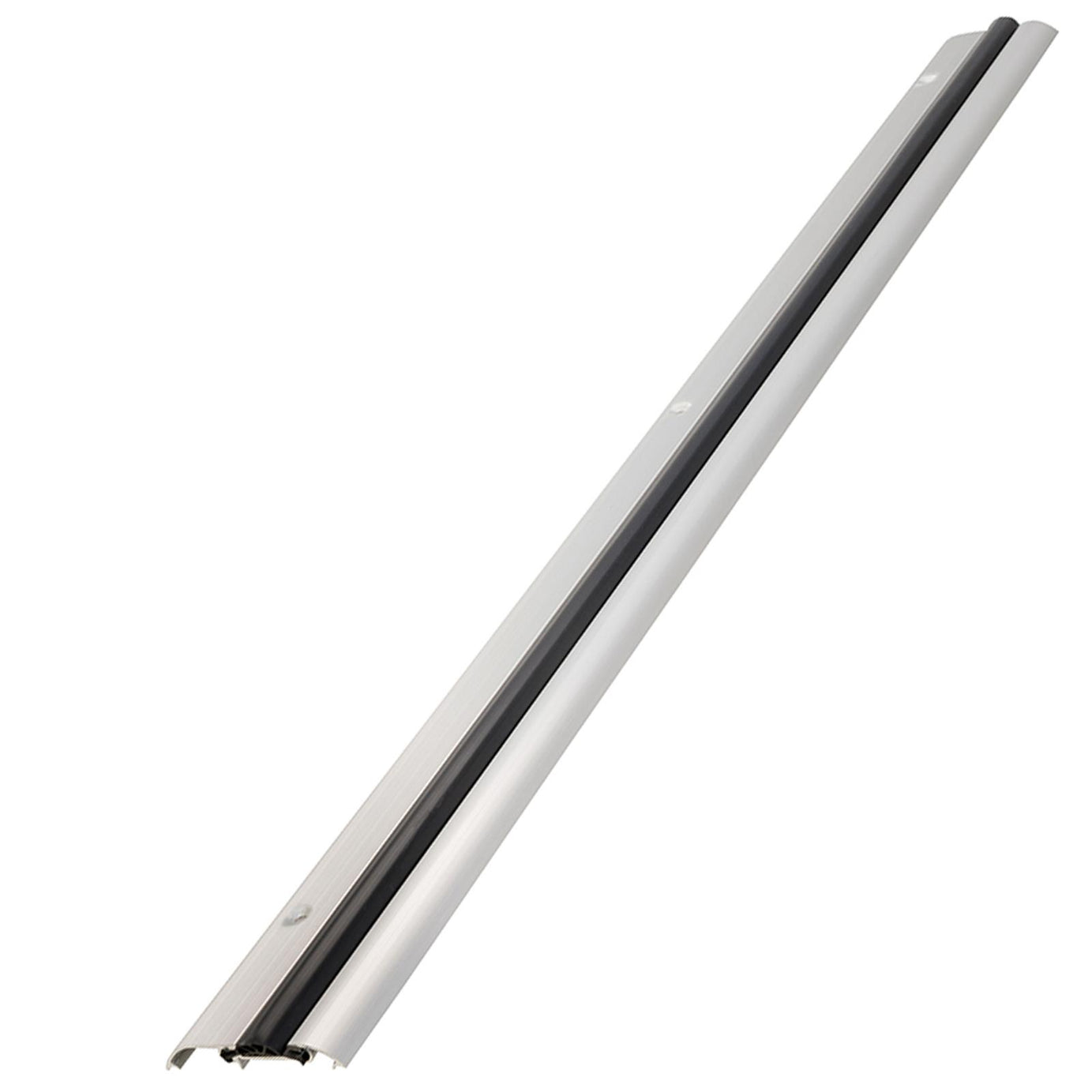 Compression Threshold Weather Door Sill Rubber Draught Excluder Seal Chair Pram - Silver