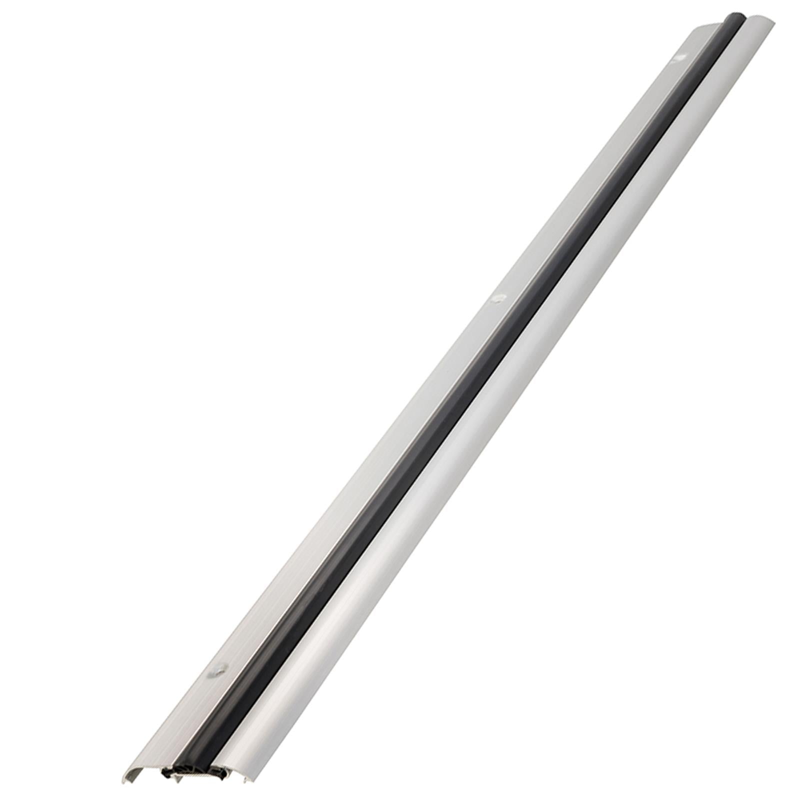 Compression Threshold Weather Door Sill Rubber Draught Excluder Seal Chair Pram - Silver