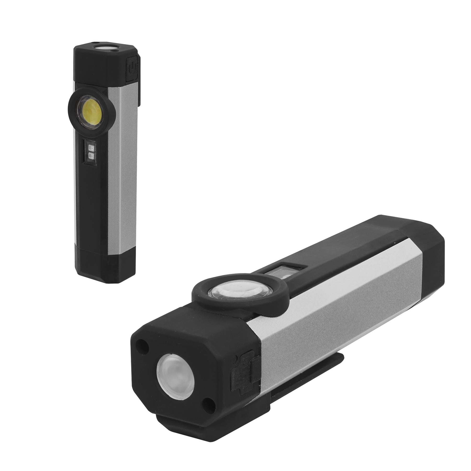 Sealey Rechargeable Aluminium Pocket Light with UV 3W COB & 1 SMD