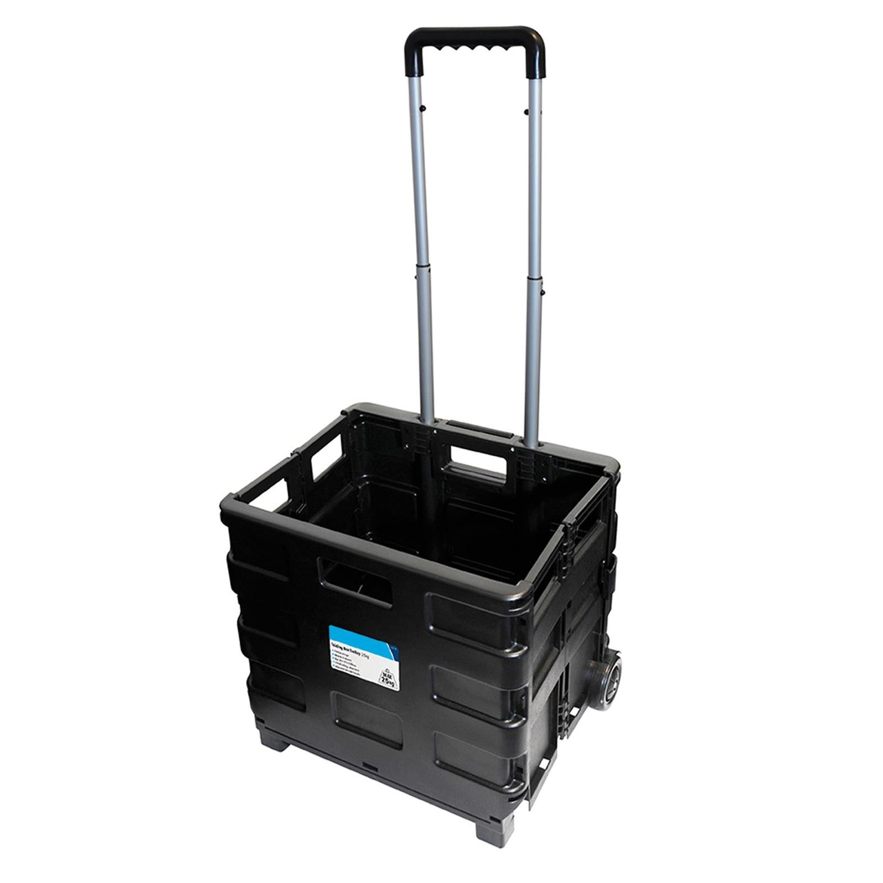 Folding Box Trolley 25Kg Transport Storage Office Warehouse Van Camping