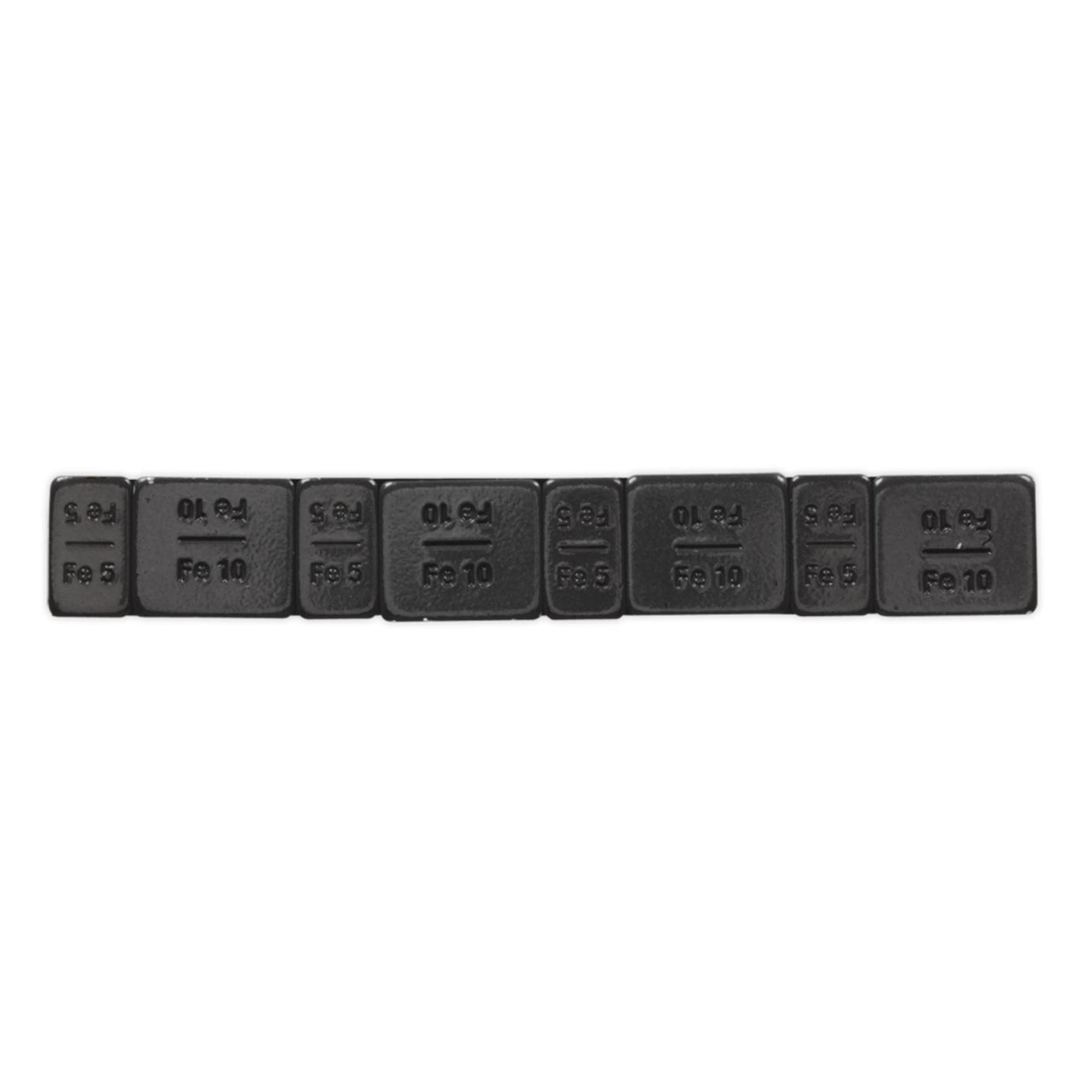 Wheel Weight 5 & 10g Adhesive Zinc Plated Steel Pk of 50x8 Sealey
