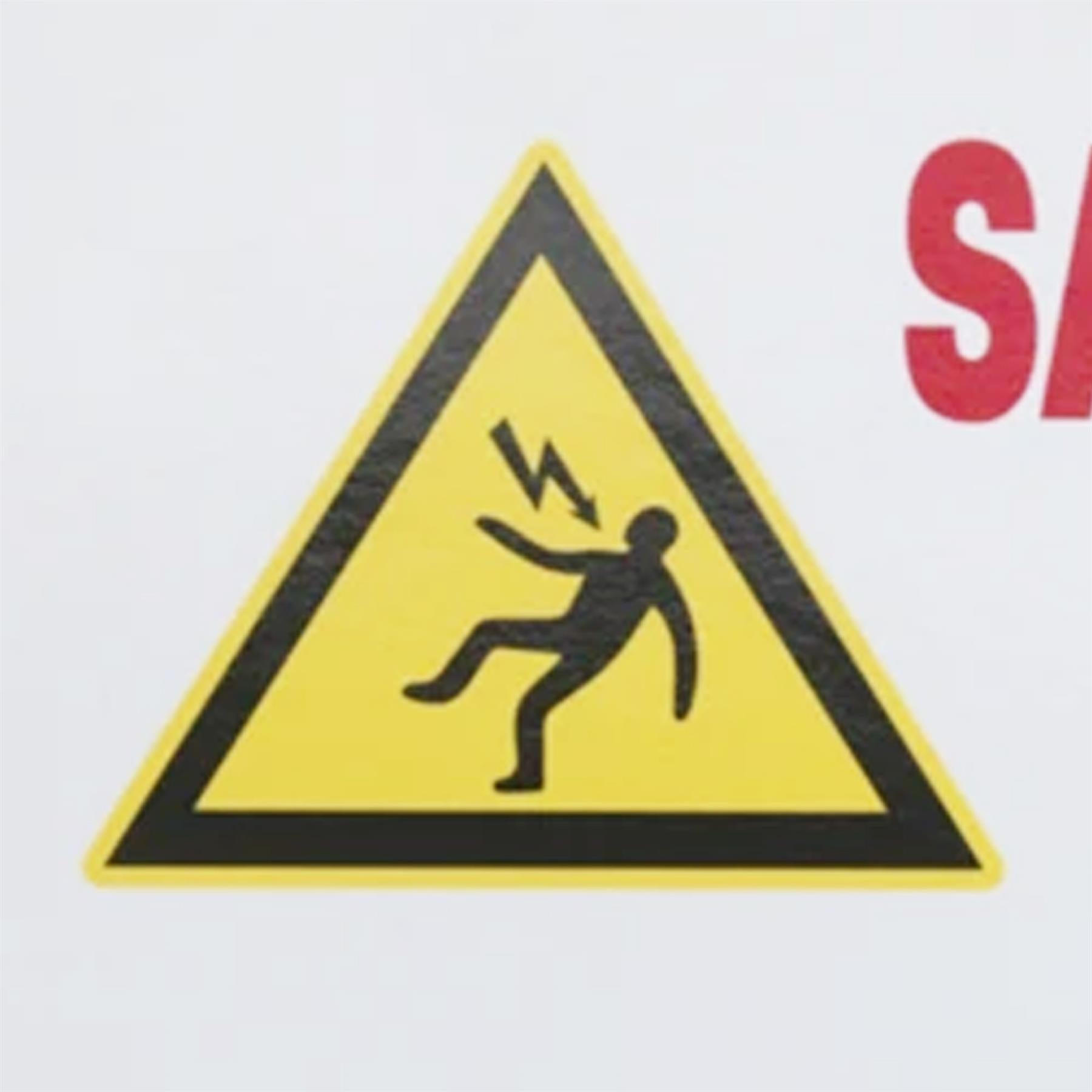 Sealey Hybrid/Electric Vehicle Warning Sign Safety warning sign