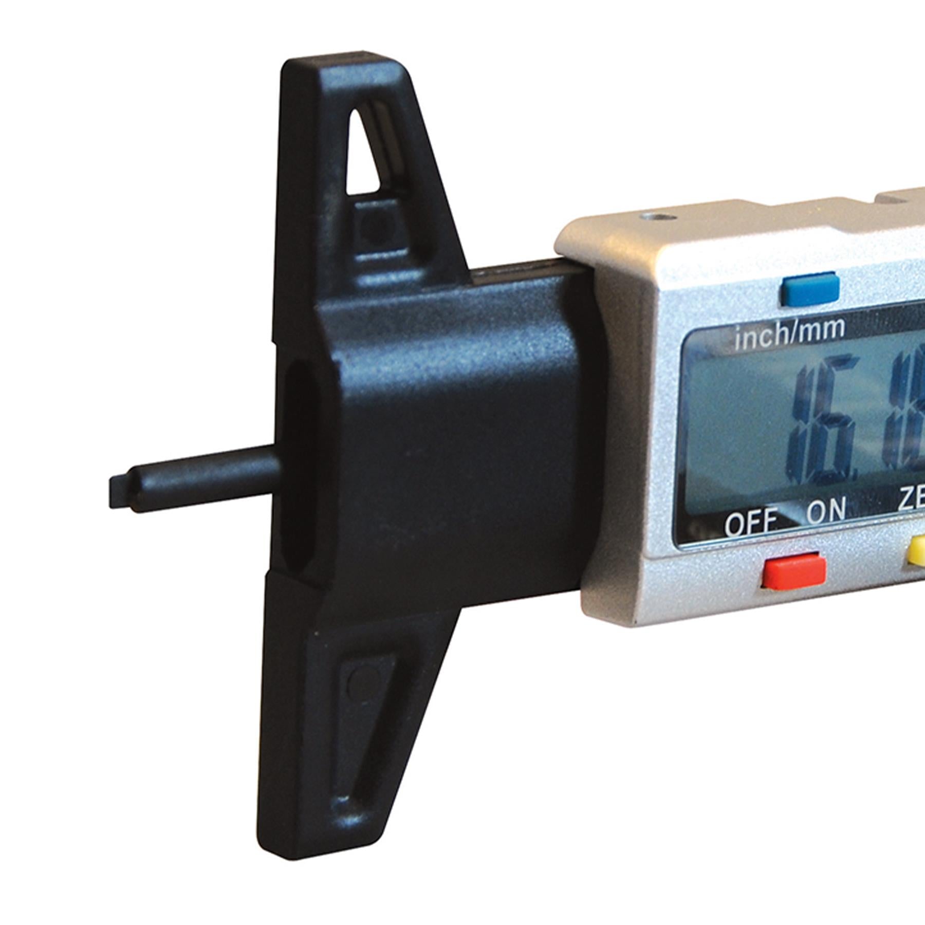 Digital Depth Gauge 0 - 25mm For Tyres, Brake Shoes And Hole Depths Lcd Display