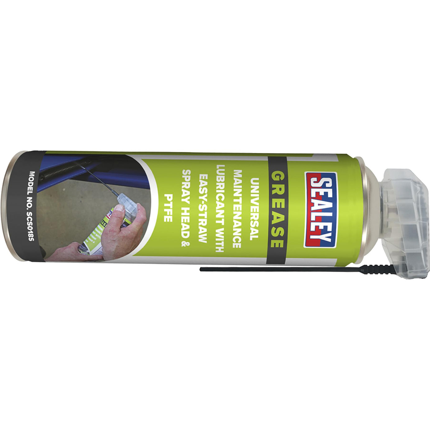 Sealey Maintenance Lube Easy-Straw Spray Head & PTFE 500ml Single